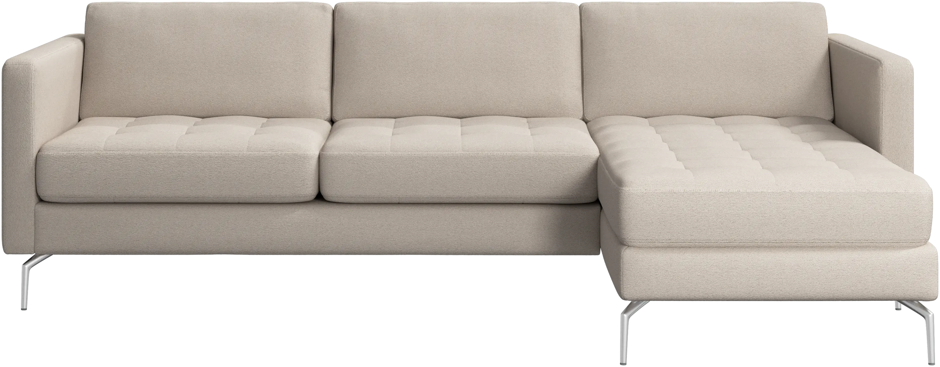 Osaka sofa with resting unit, tufted seat