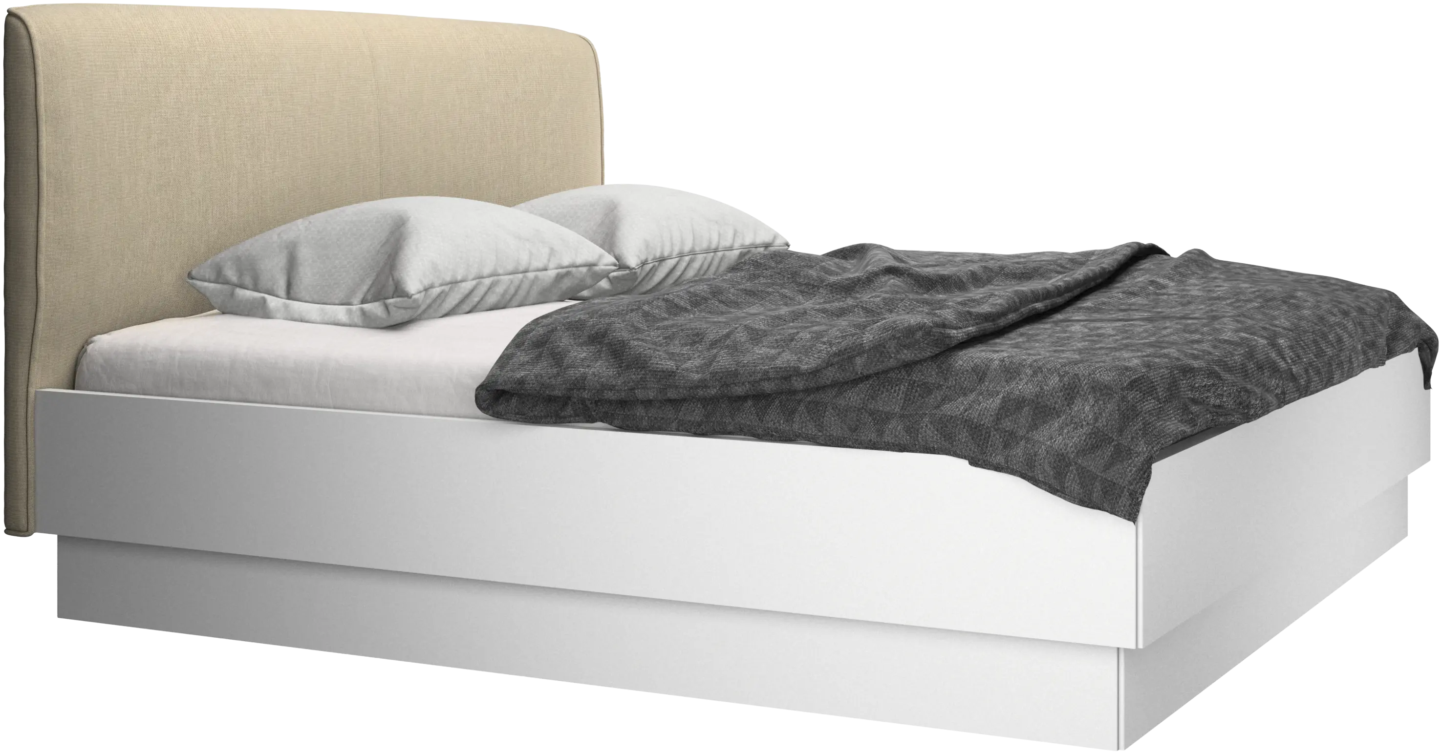 Houston, upholstered bed with storage