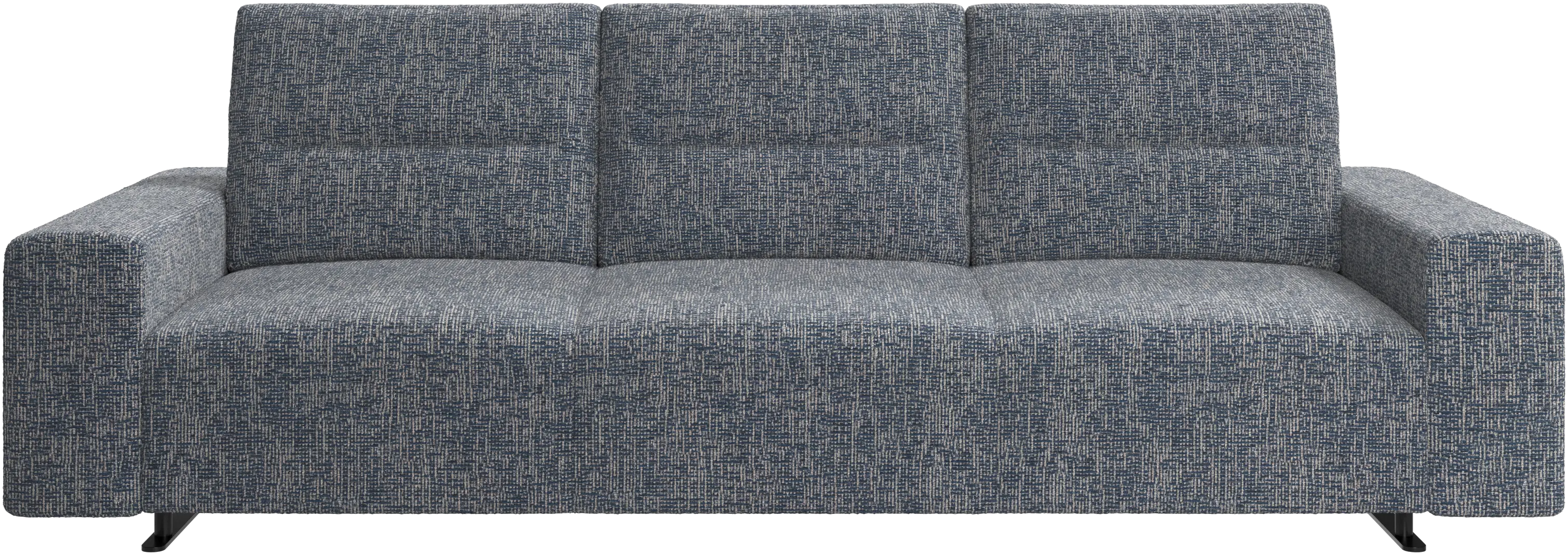 Hampton sofa with adjustable back and storage on the left side