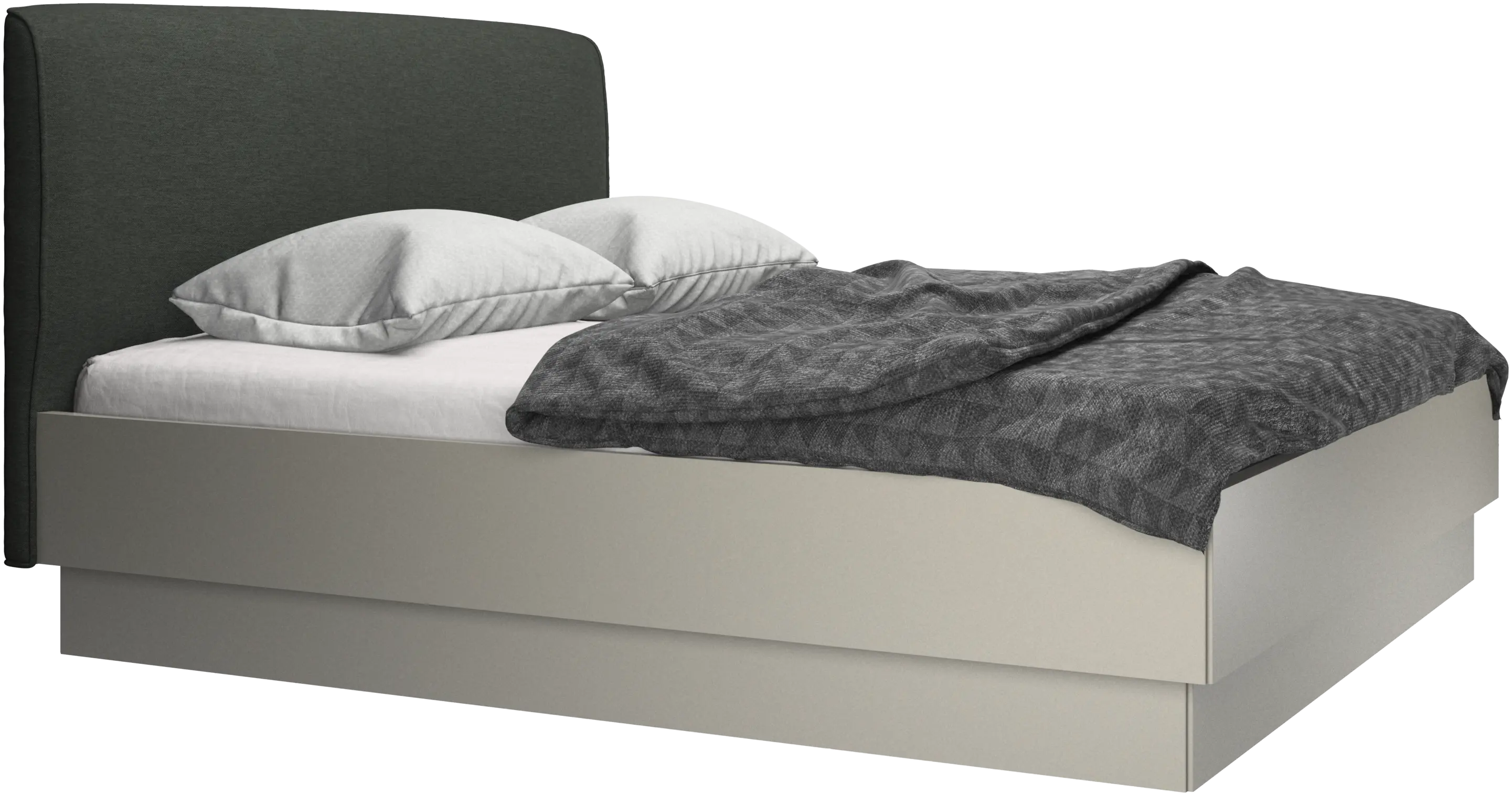 Houston, upholstered bed with storage