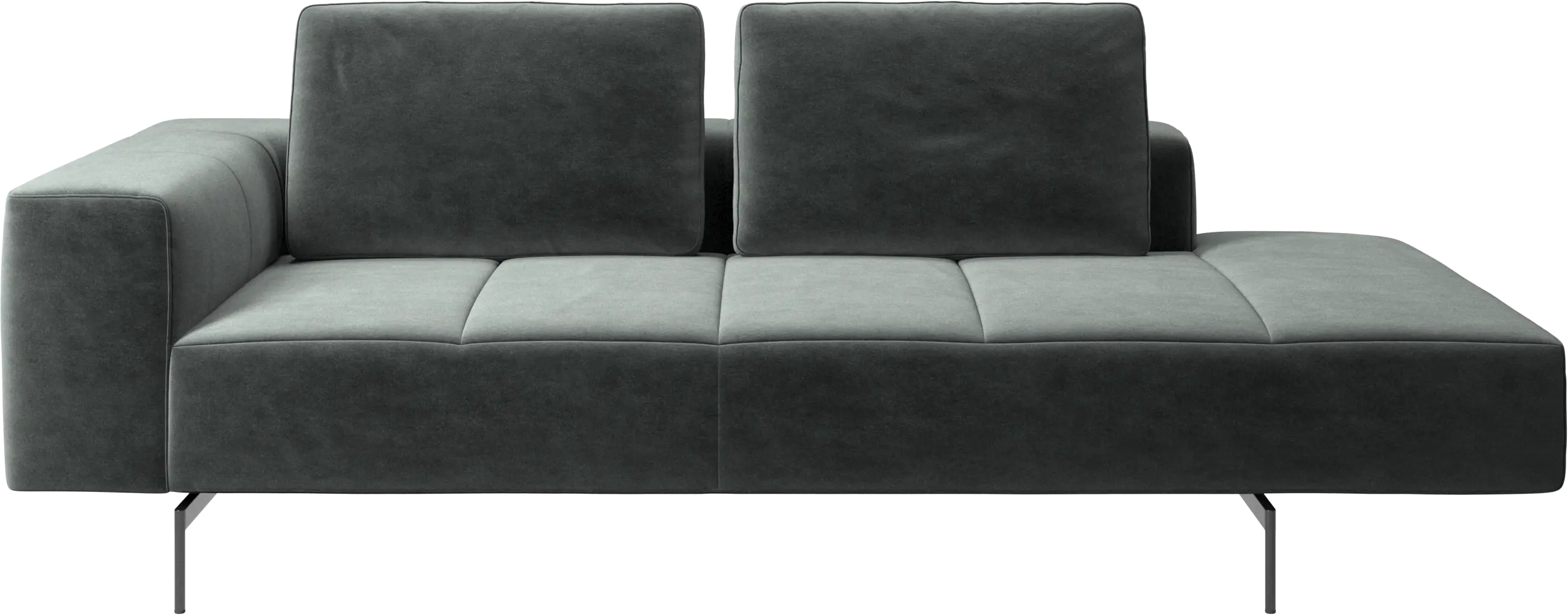 Amsterdam resting module for sofa, armrest left, open end right
