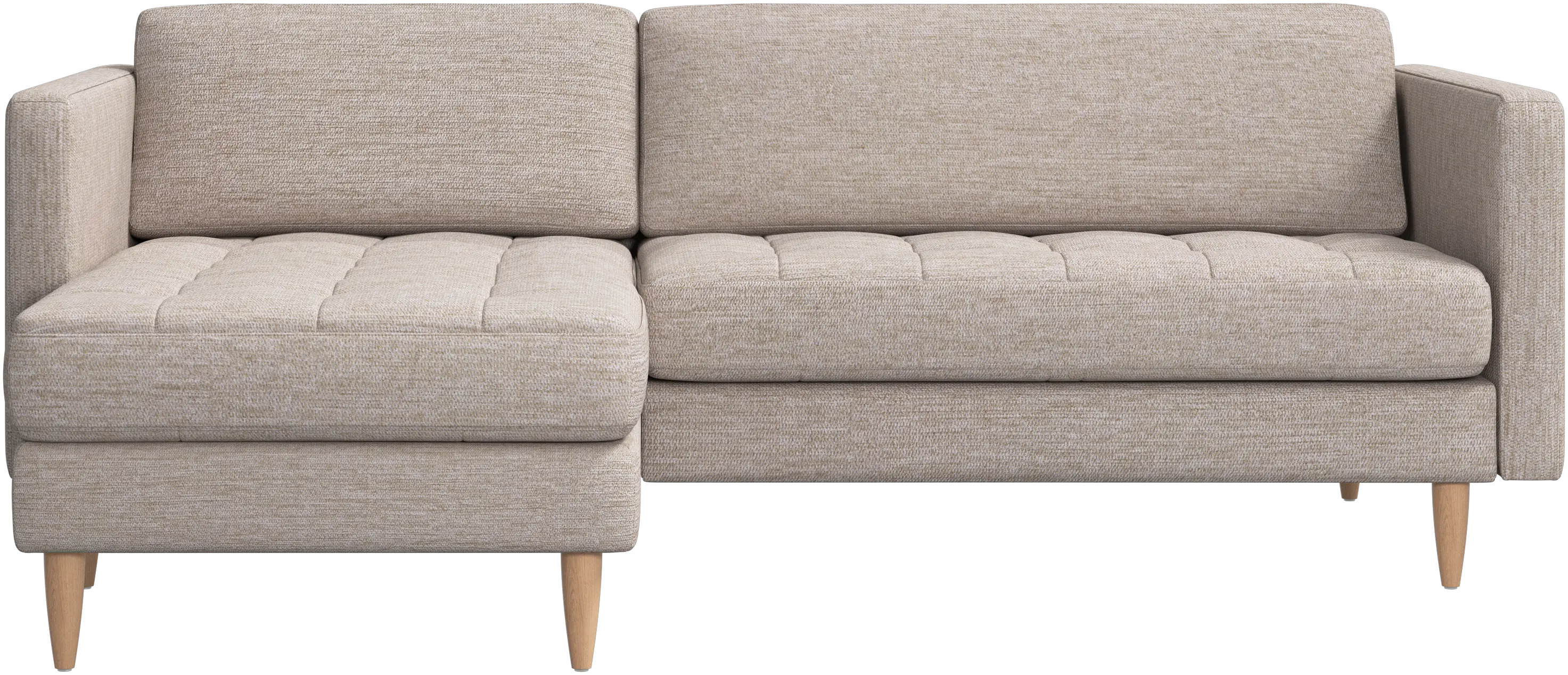 Osaka sofa with resting unit, tufted seat