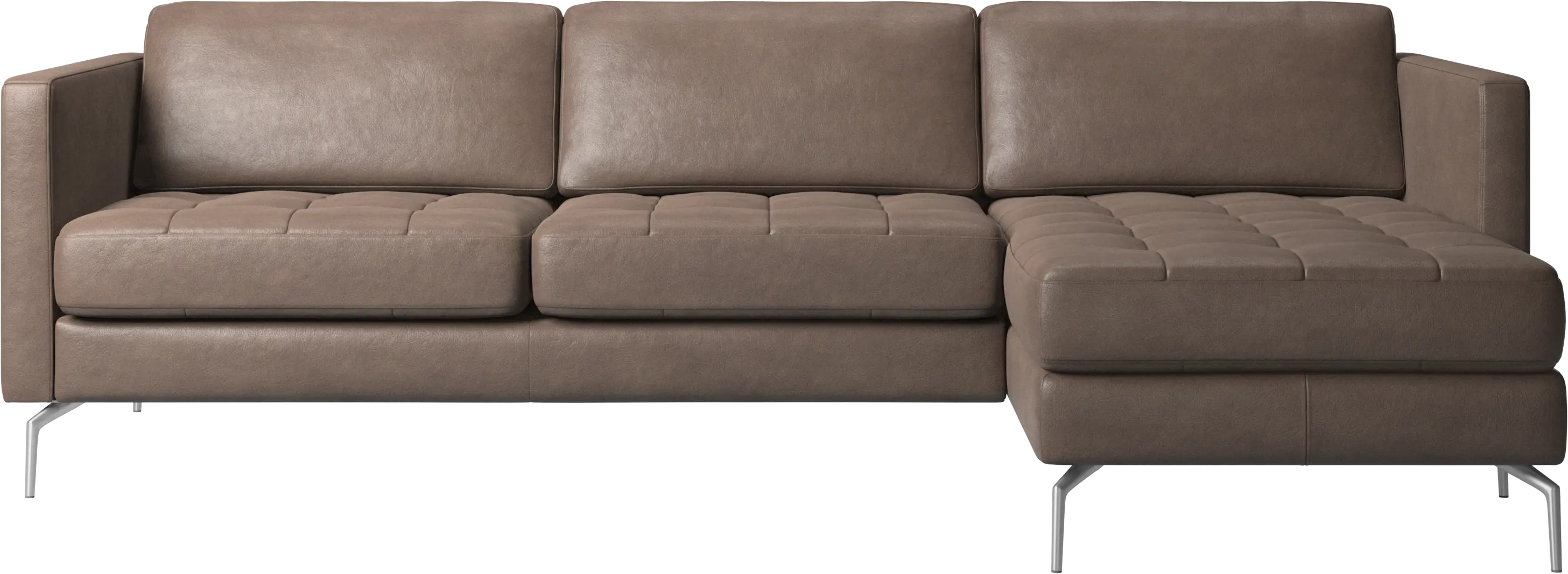 Osaka sofa with resting unit, tufted seat
