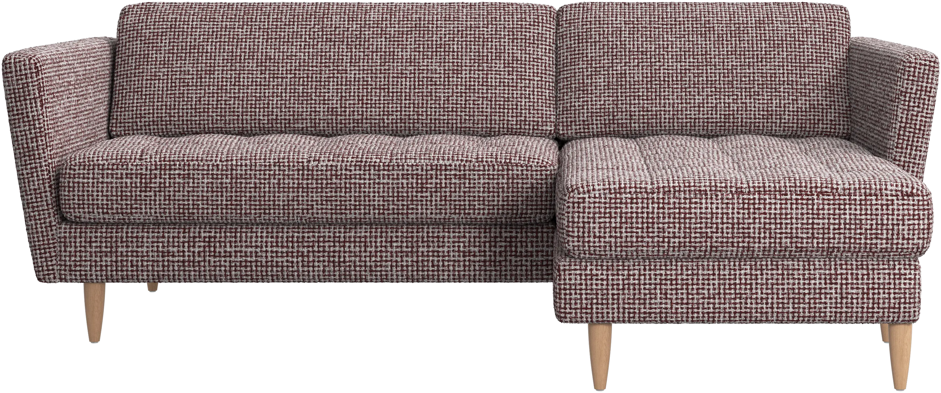 Osaka sofa with resting unit, tufted seat