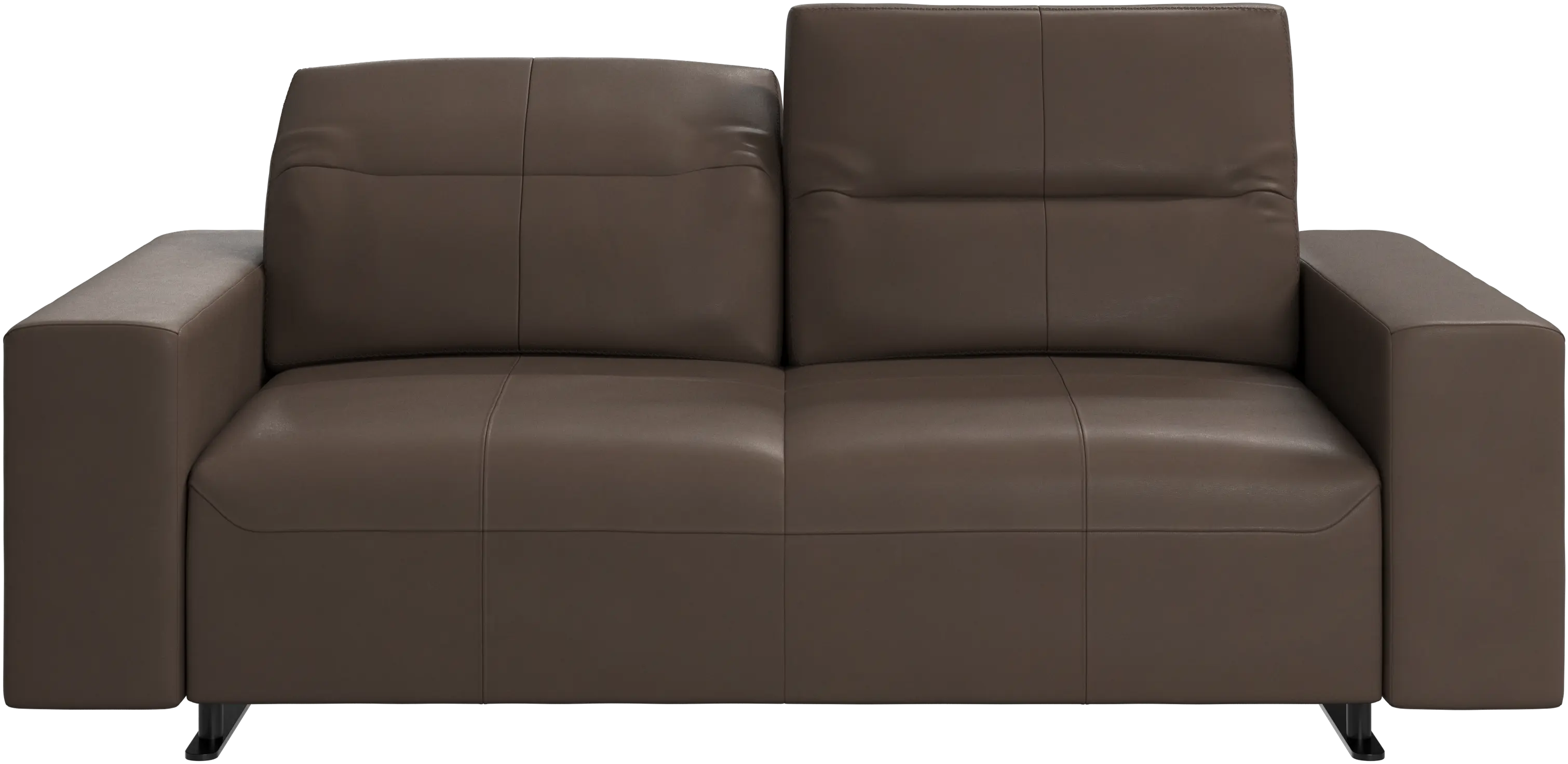 Hampton sofa with adjustable back and storage on the right side