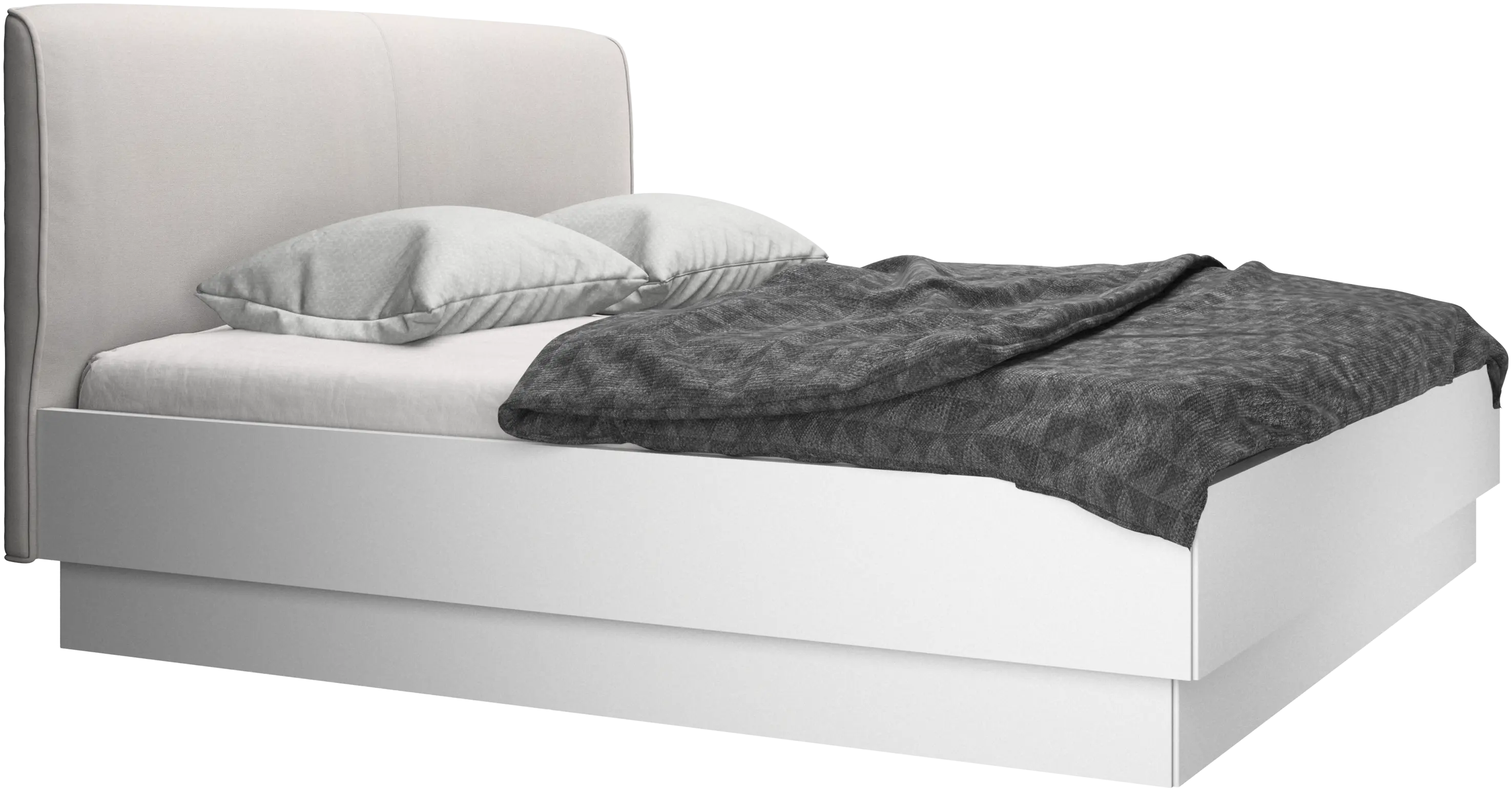 Houston, upholstered bed with storage