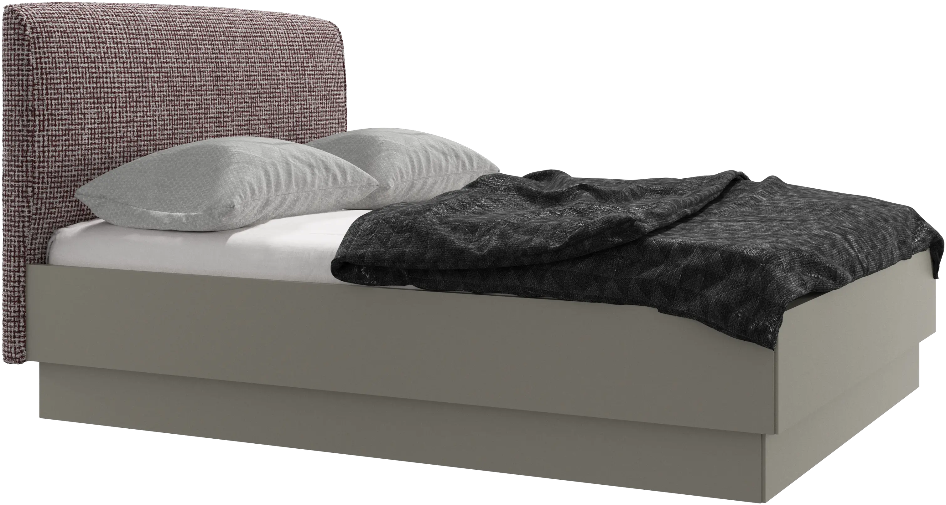 Houston, upholstered bed with storage