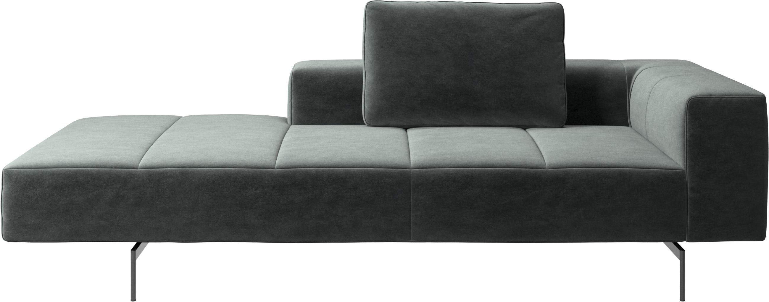 Amsterdam 沙发躺椅模块，扶手右侧，打开端左侧