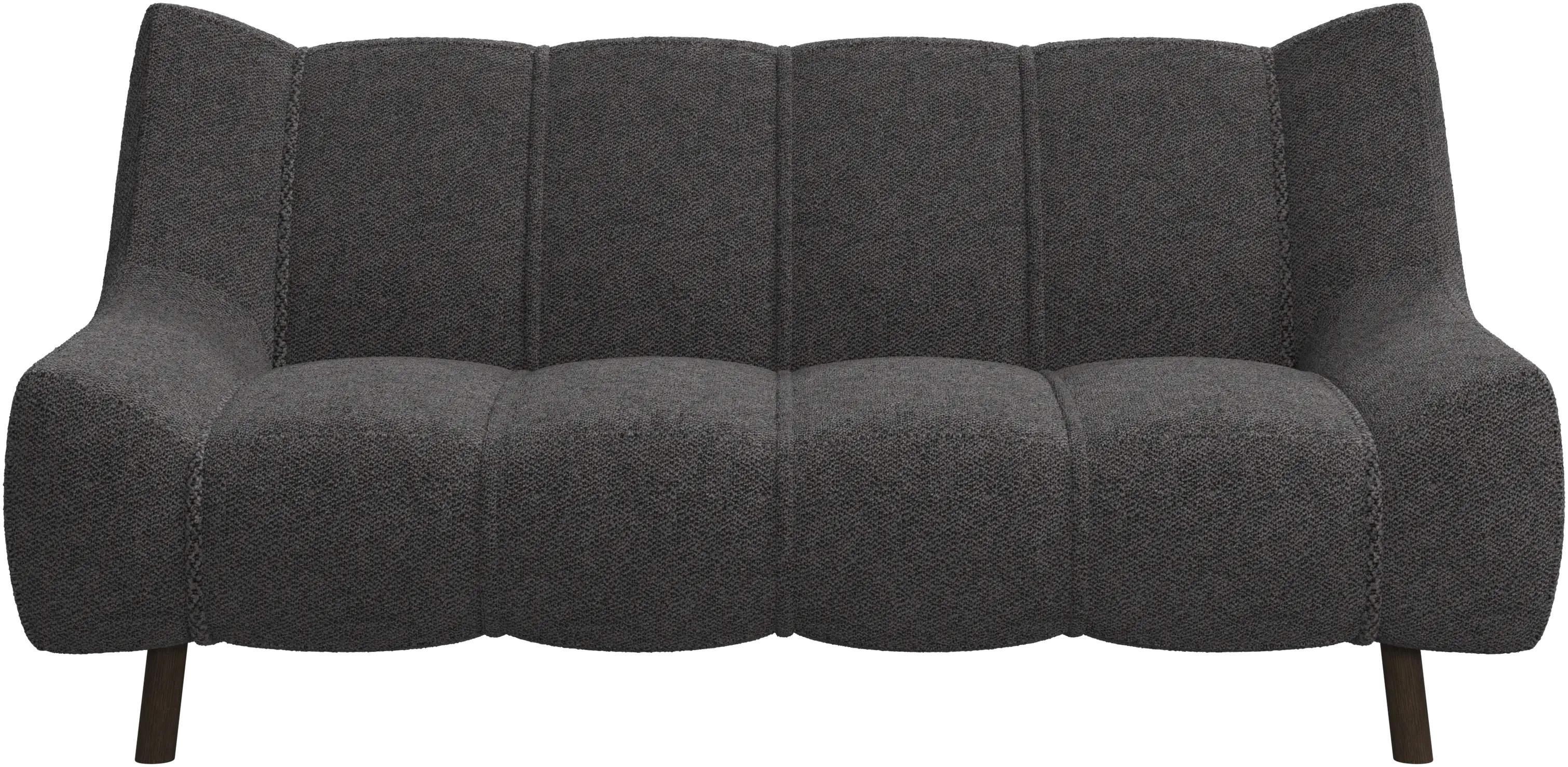 Canapé 2 places Nawabari, jambe en bois