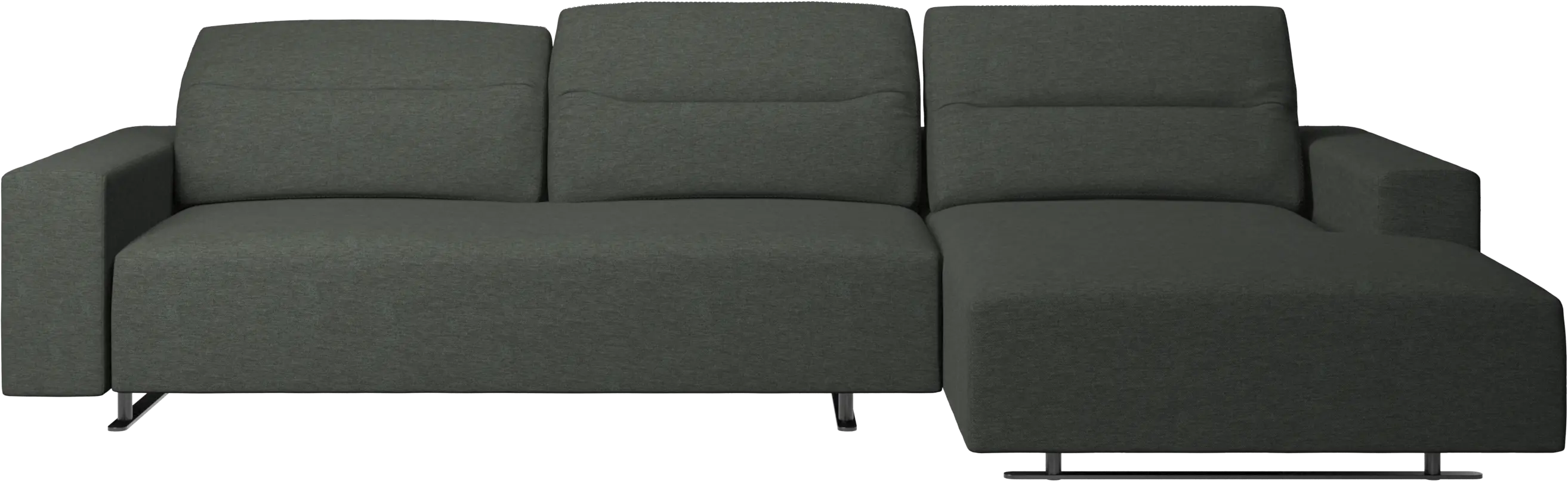 Hampton sofa with adjustable back and resting unit left side