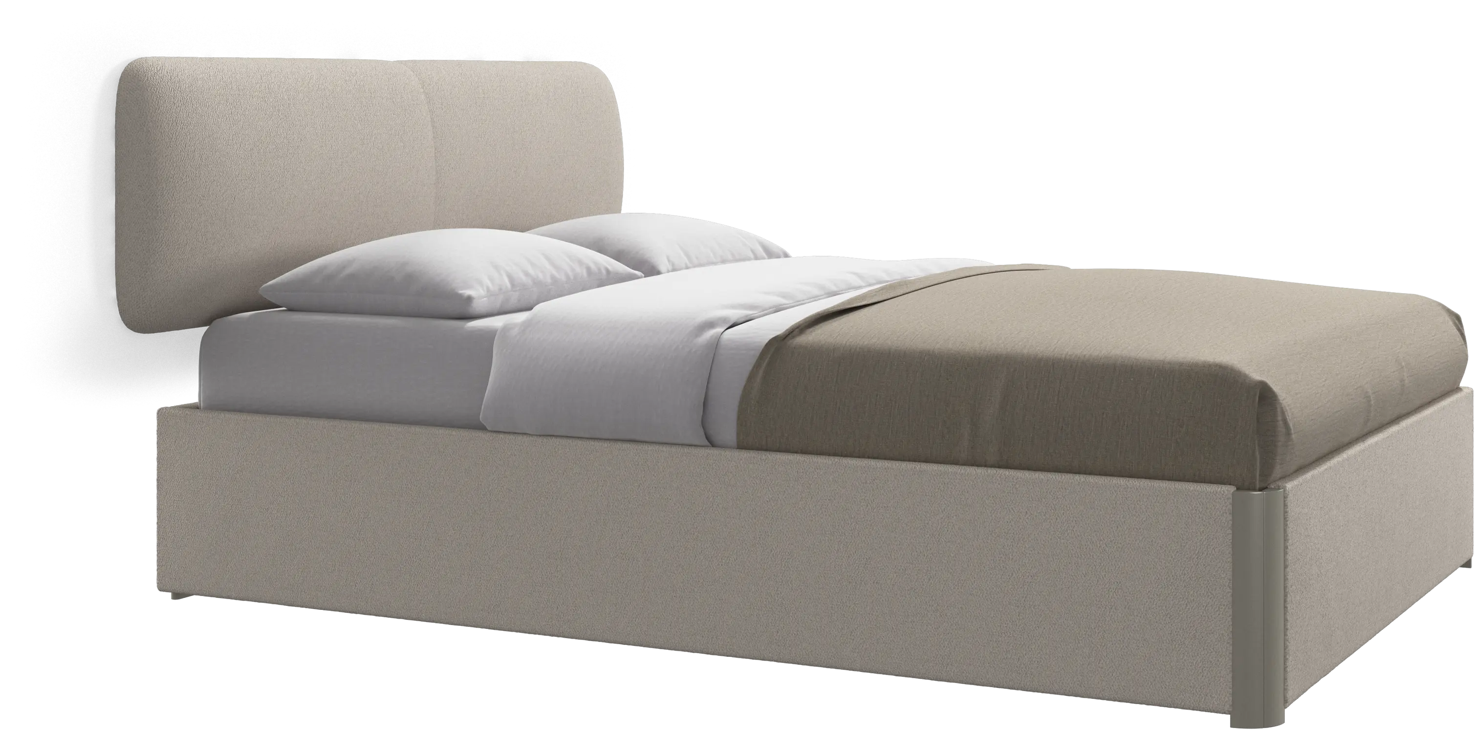 Element bed, wall-mounted headboard, with slats, excl. mattress