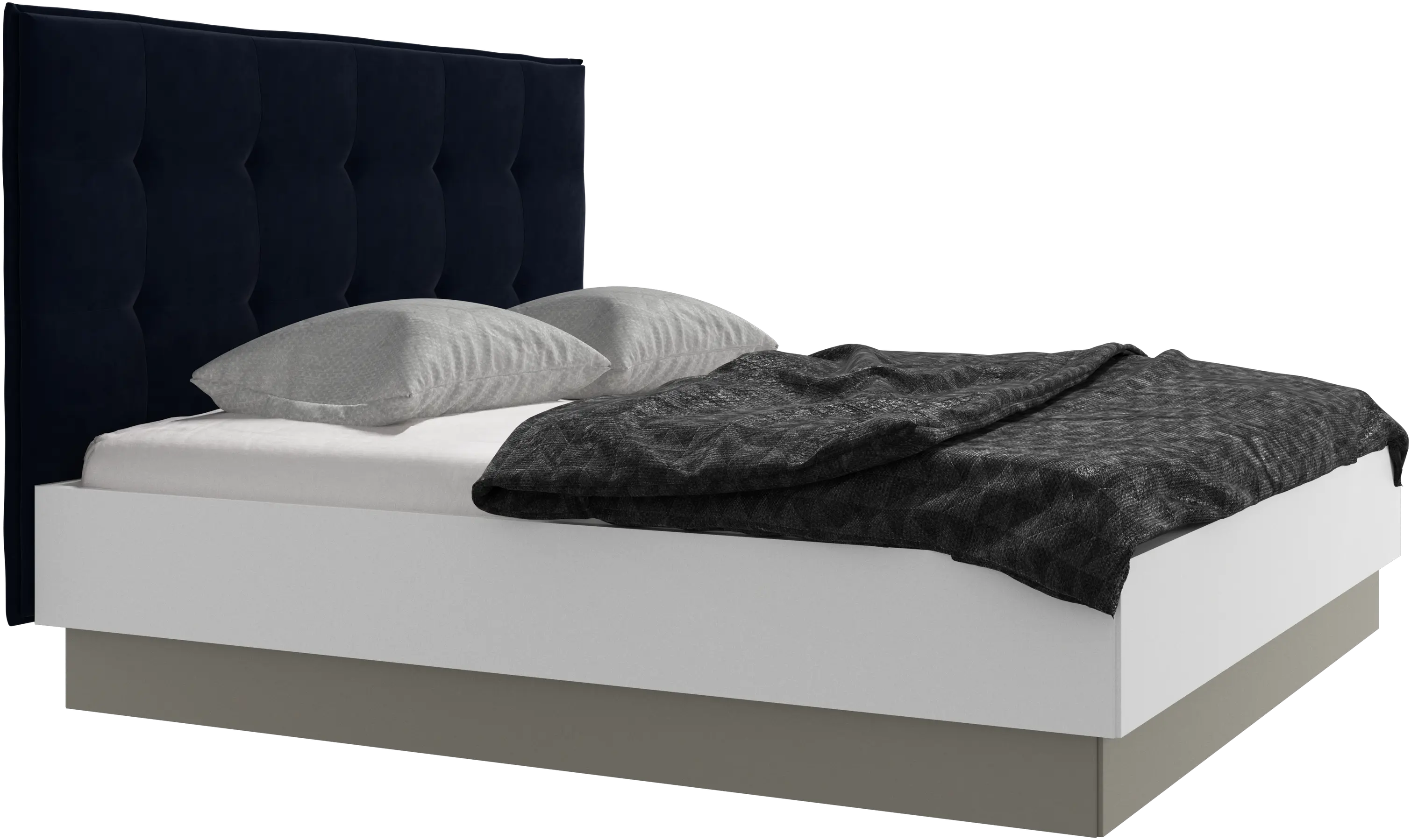 Cama con canapé Lugano, estructura elevable y tablado, no incluye colchón