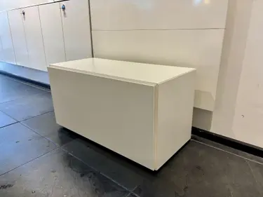 Ex display Storage LUGANO MEDIA UNIT - drop down door, matt white