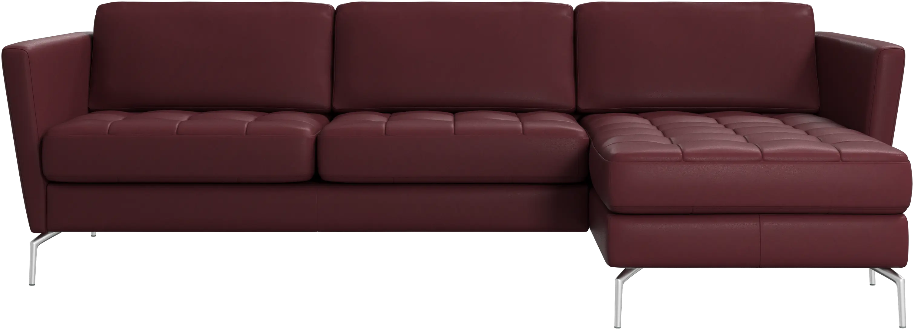 Osaka sofa with resting unit, tufted seat