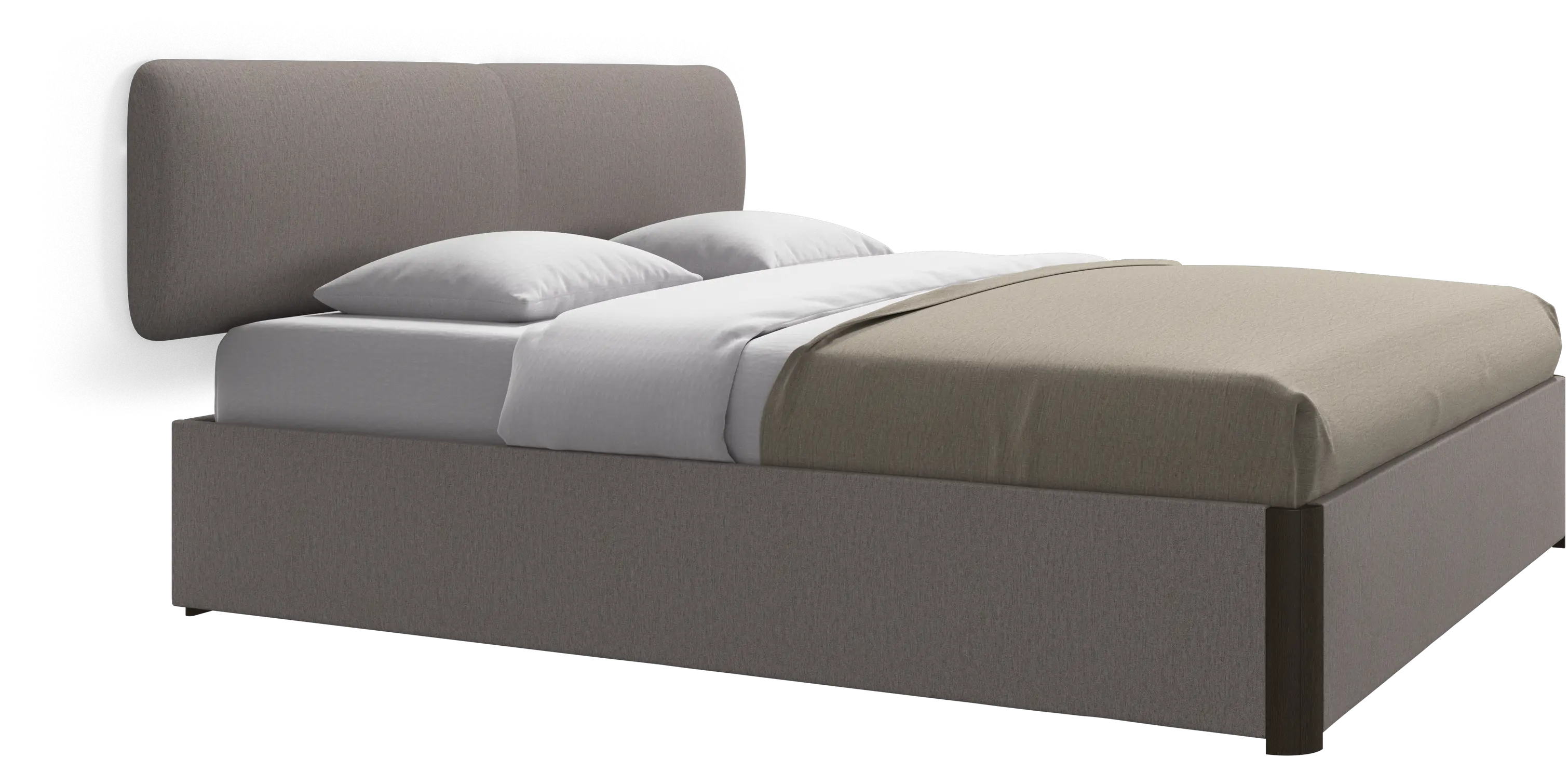 Element bed, wall-mounted headboard, without slats, excl. mattress