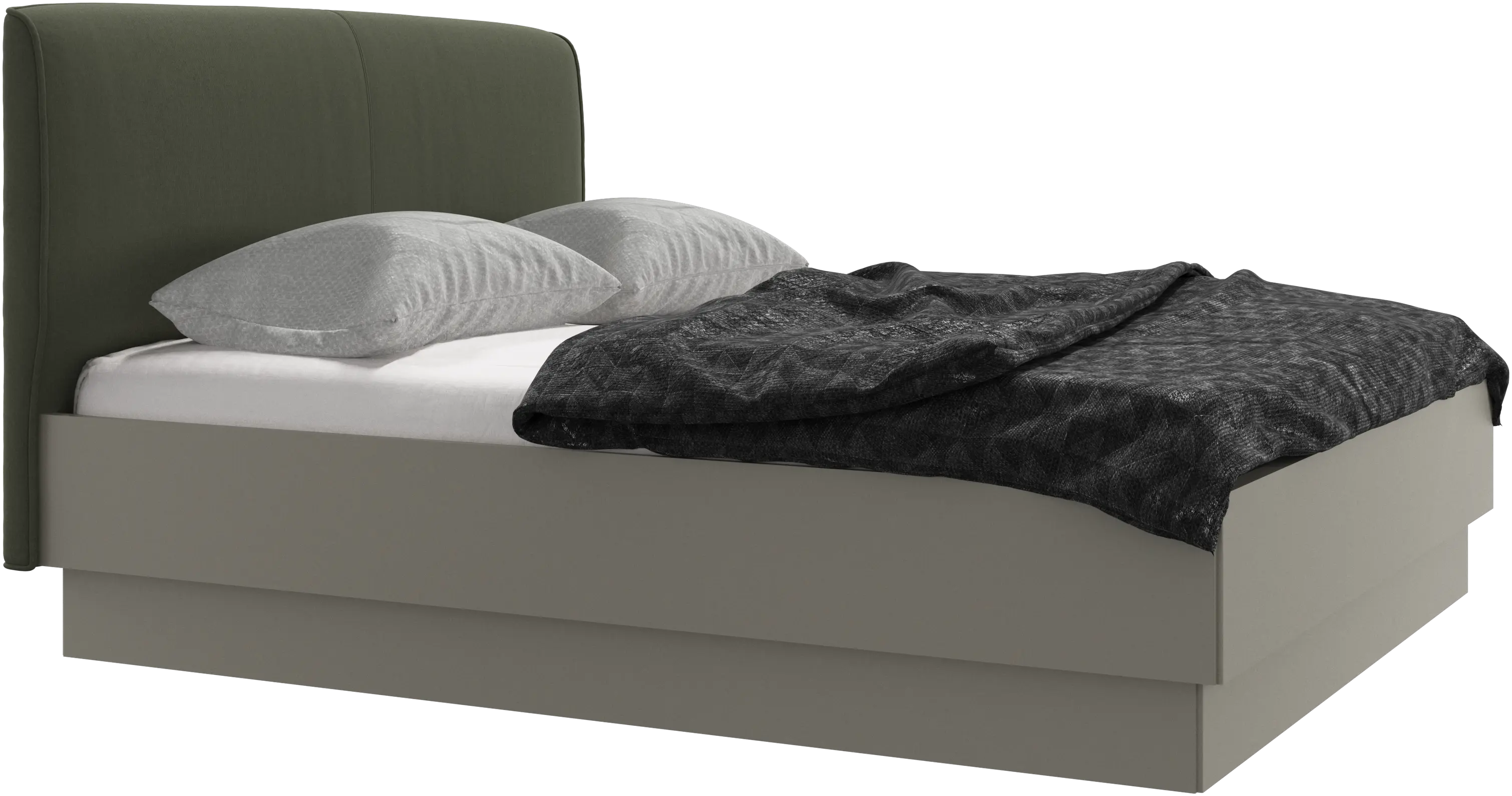 Houston, upholstered bed with storage
