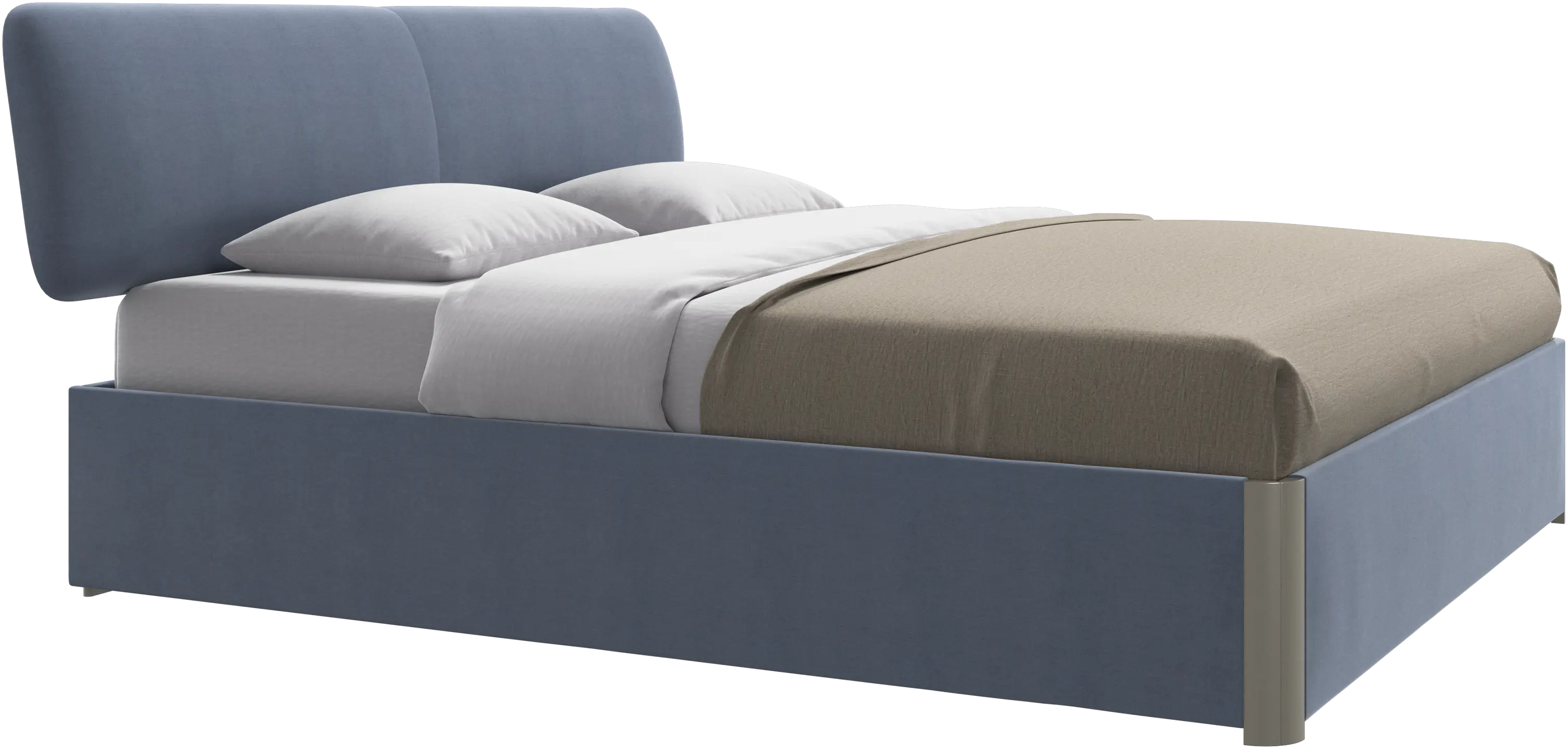 Element bed, bed-mounted headboard, with slats, excl. mattress