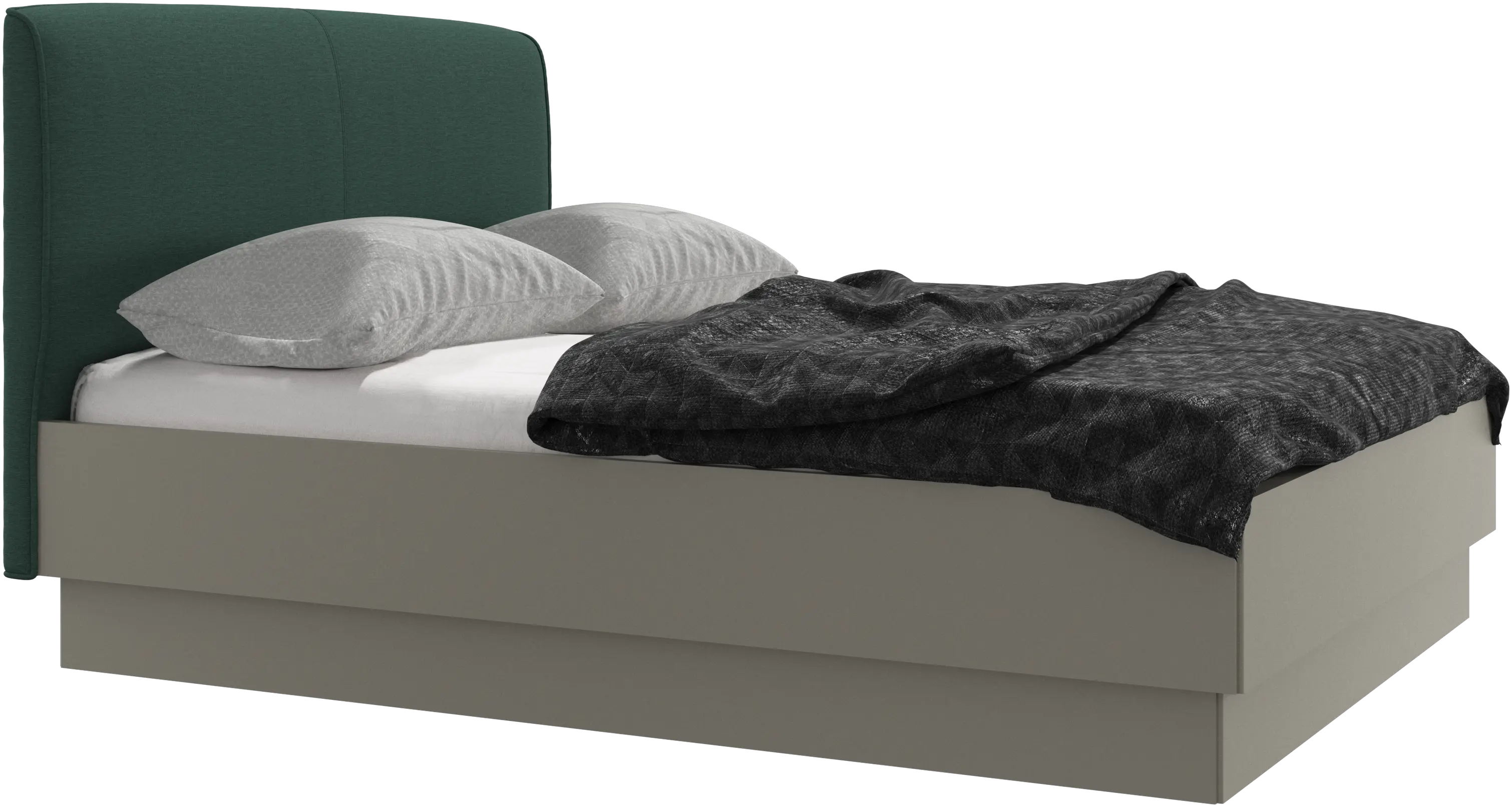 Houston, upholstered bed with storage