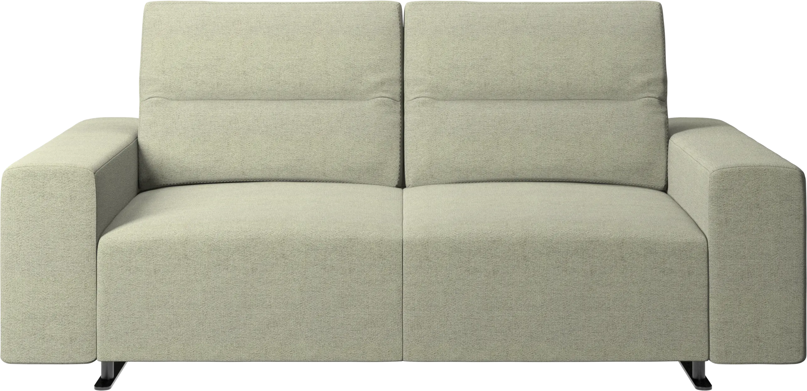 Hampton sofa with adjustable back and storage on the right side