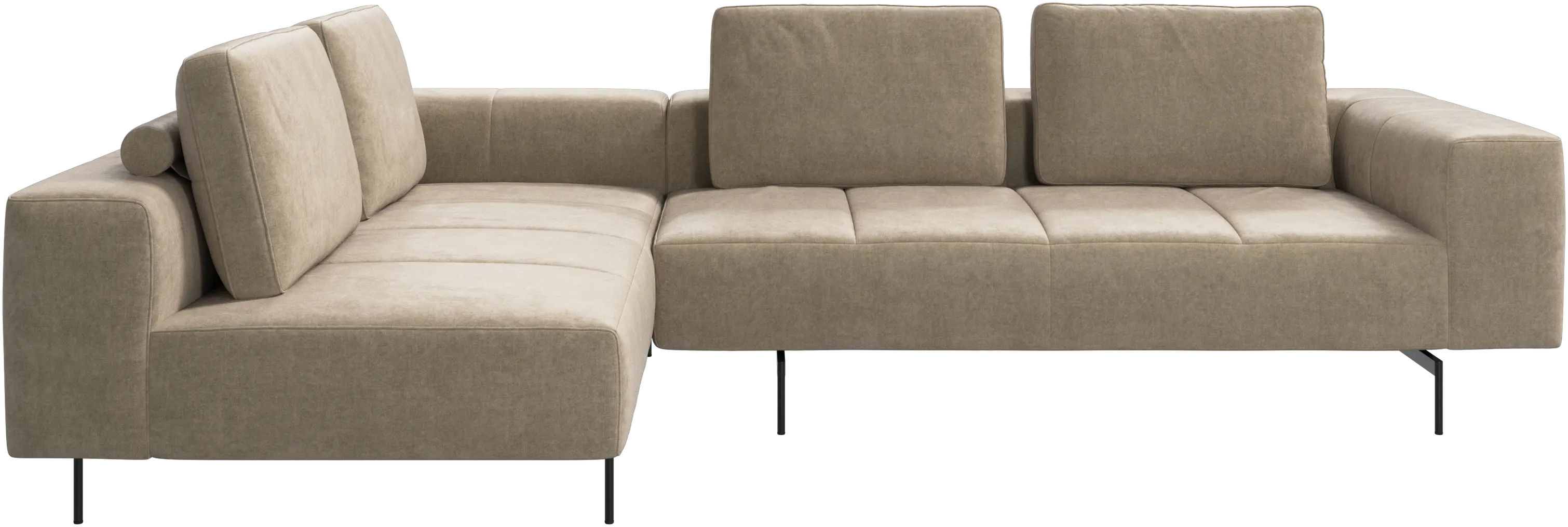 Amsterdam corner sofa with lounging unit