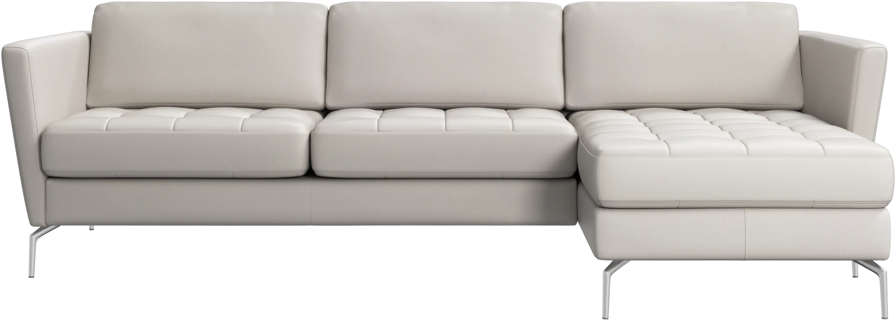 Osaka sofa with resting unit, tufted seat
