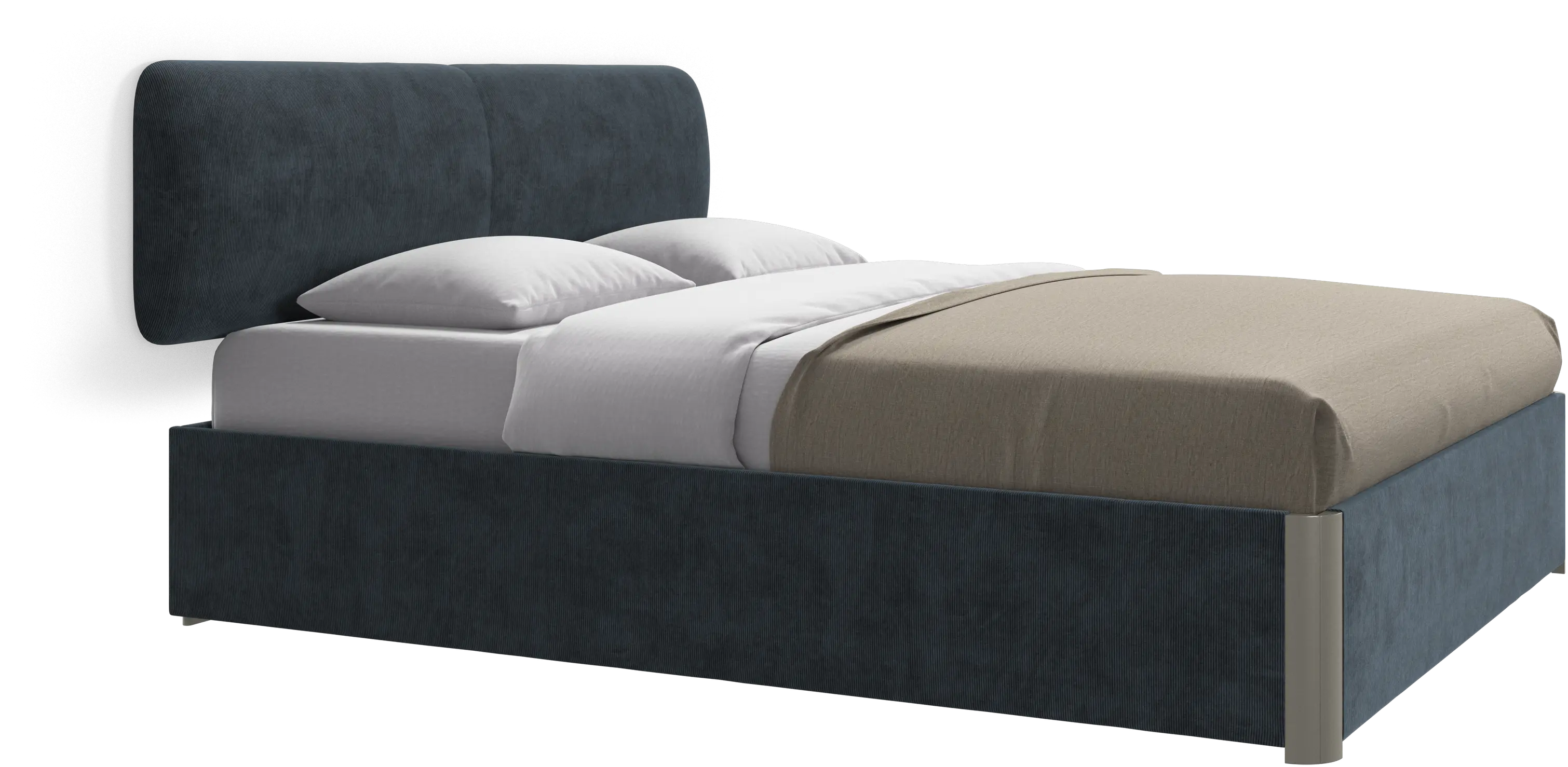 Element 床、壁掛け式ヘッドボード、スラット付き、マットレス除外