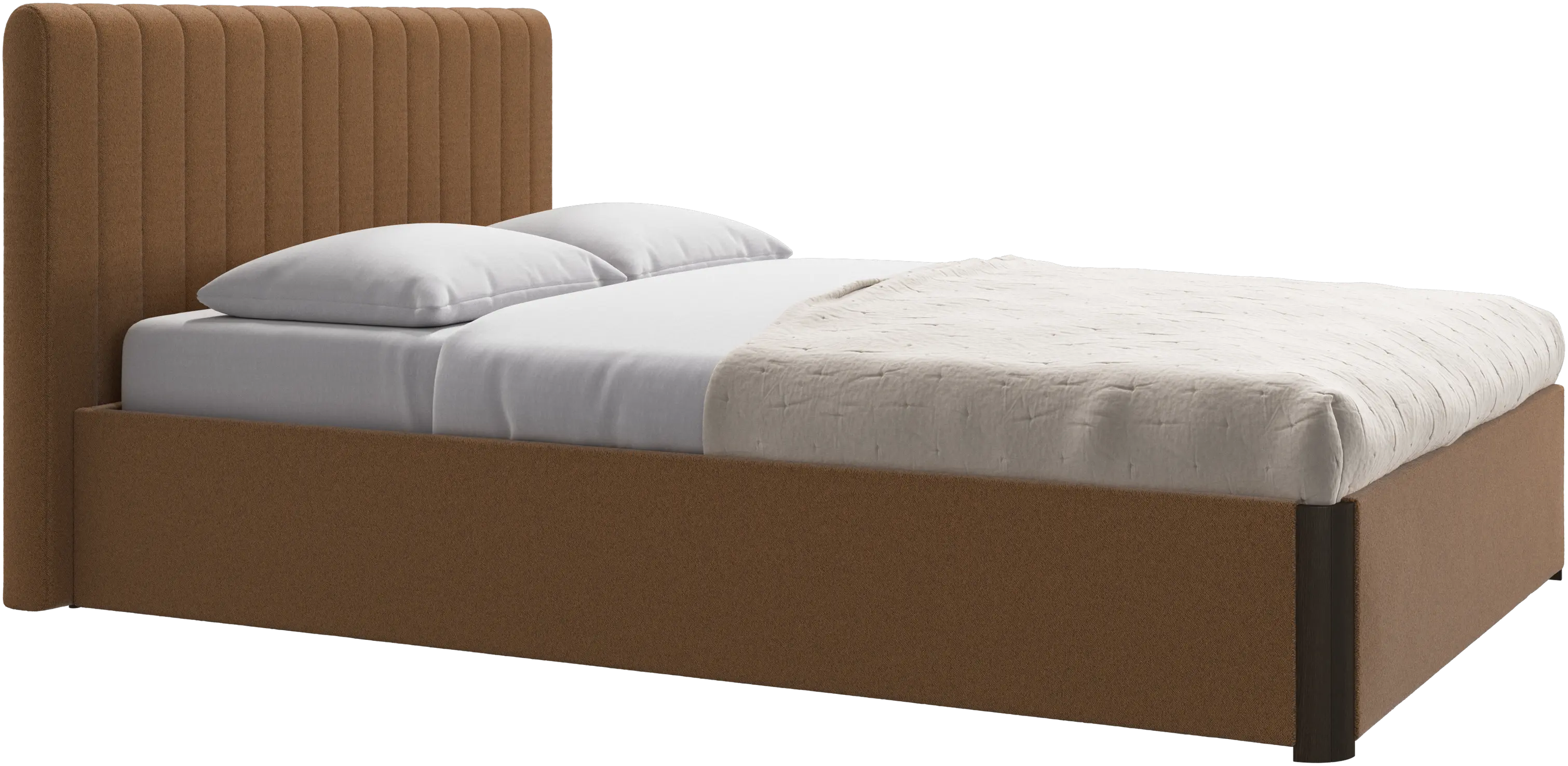 Element cama, cabecero montado en la cama, con láminas, excl. colchón