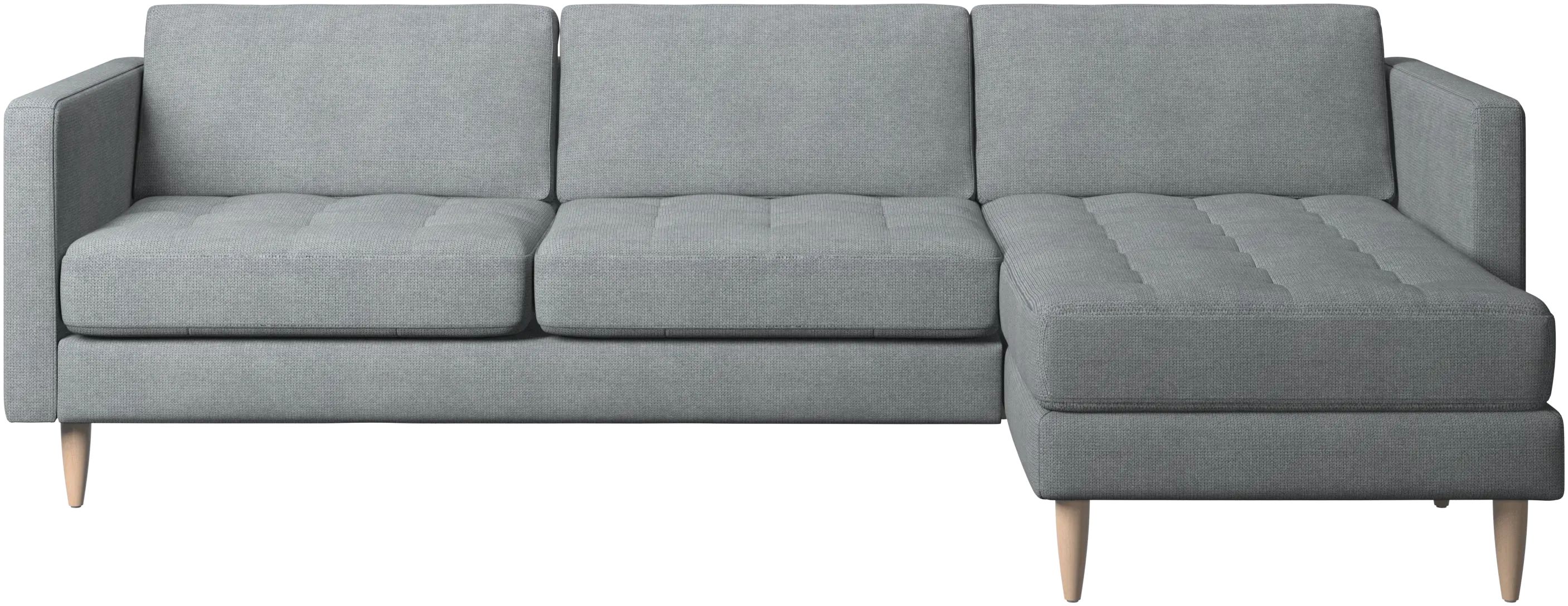 Osaka sofa with resting unit, tufted seat