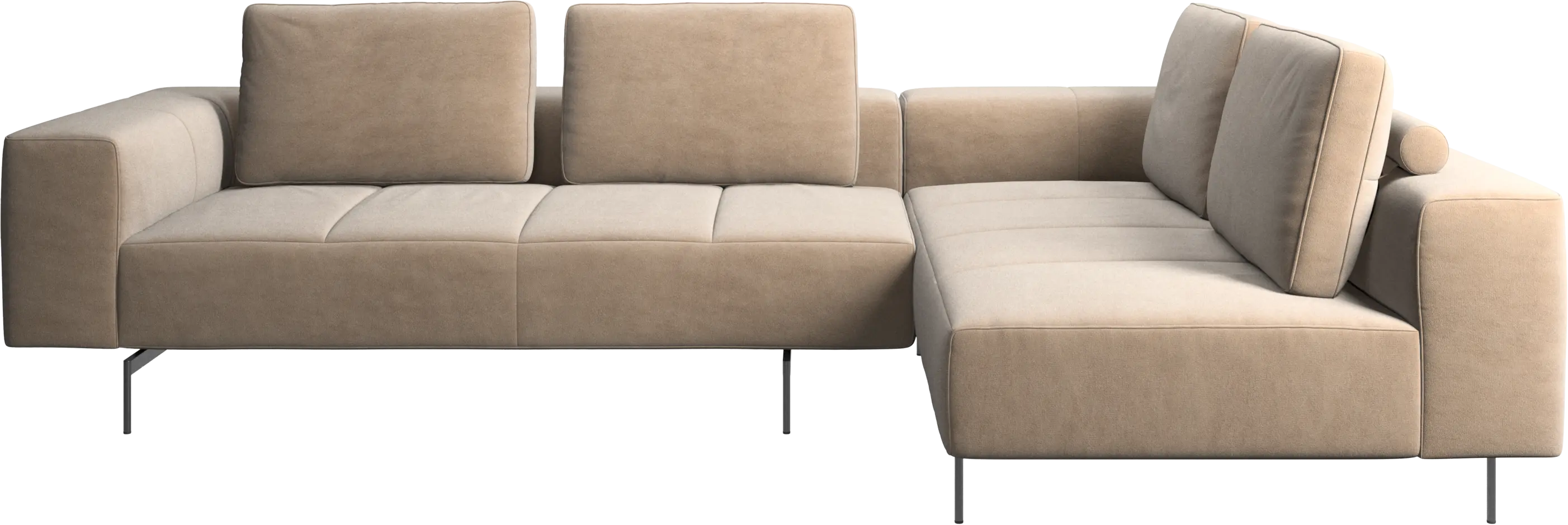 Amsterdam corner sofa with lounging unit