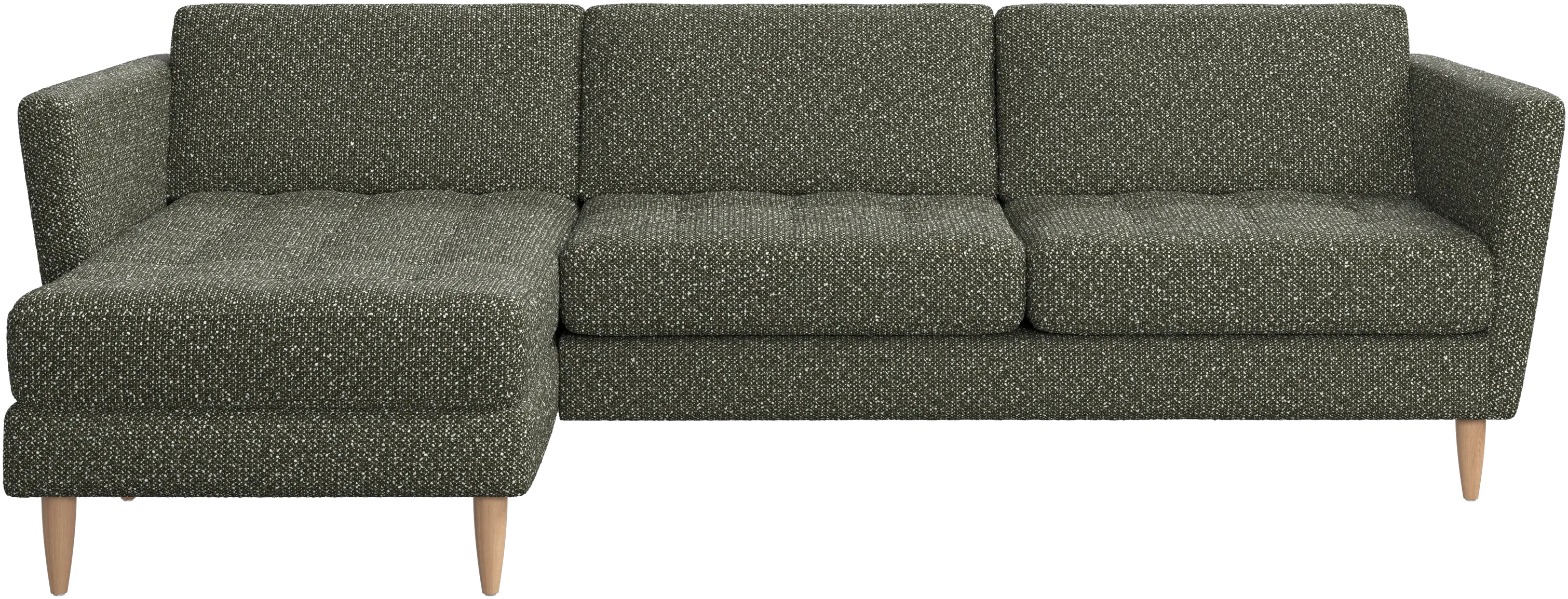 Osaka sofa with resting unit, tufted seat
