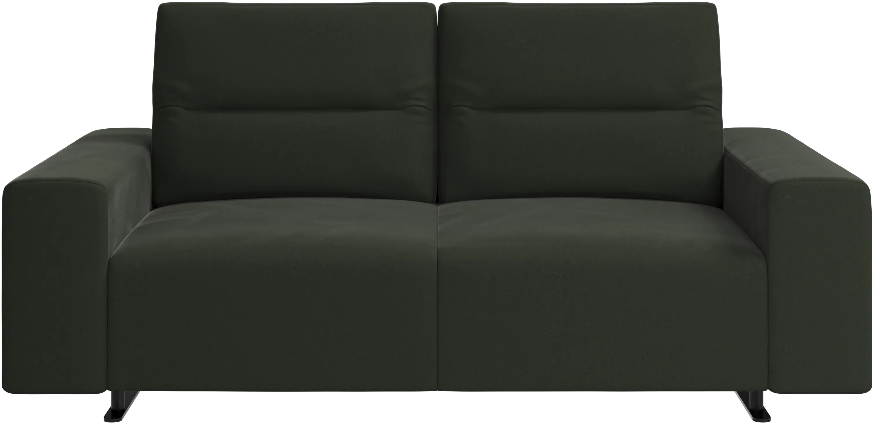 Hampton sofa with adjustable back and storage on the left side