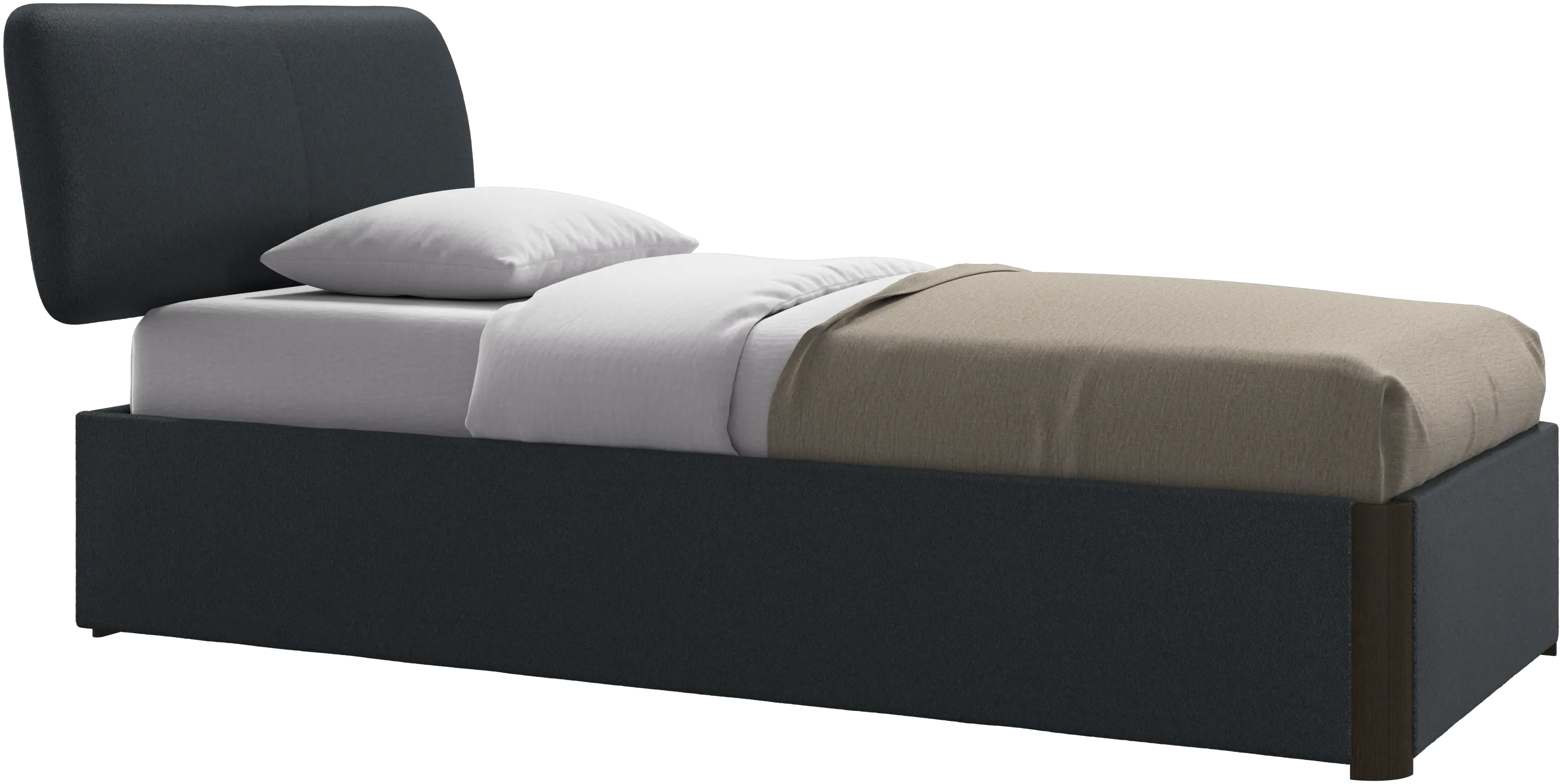 Element bed, bed-mounted headboard, with slats, excl. mattress