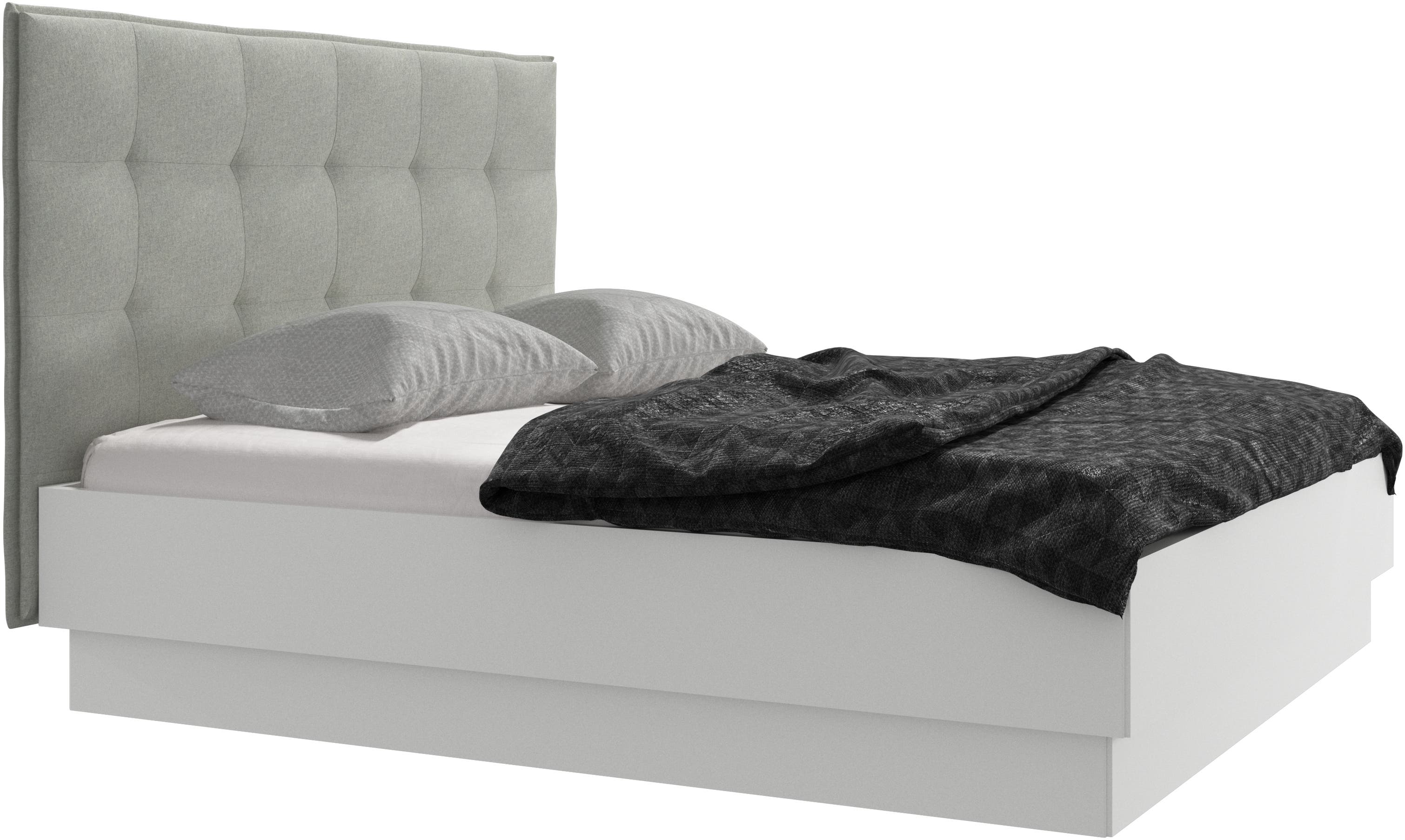 Łóżko ze schowkiem Lugano, z podnoszonym stelażem, cena bez materaca