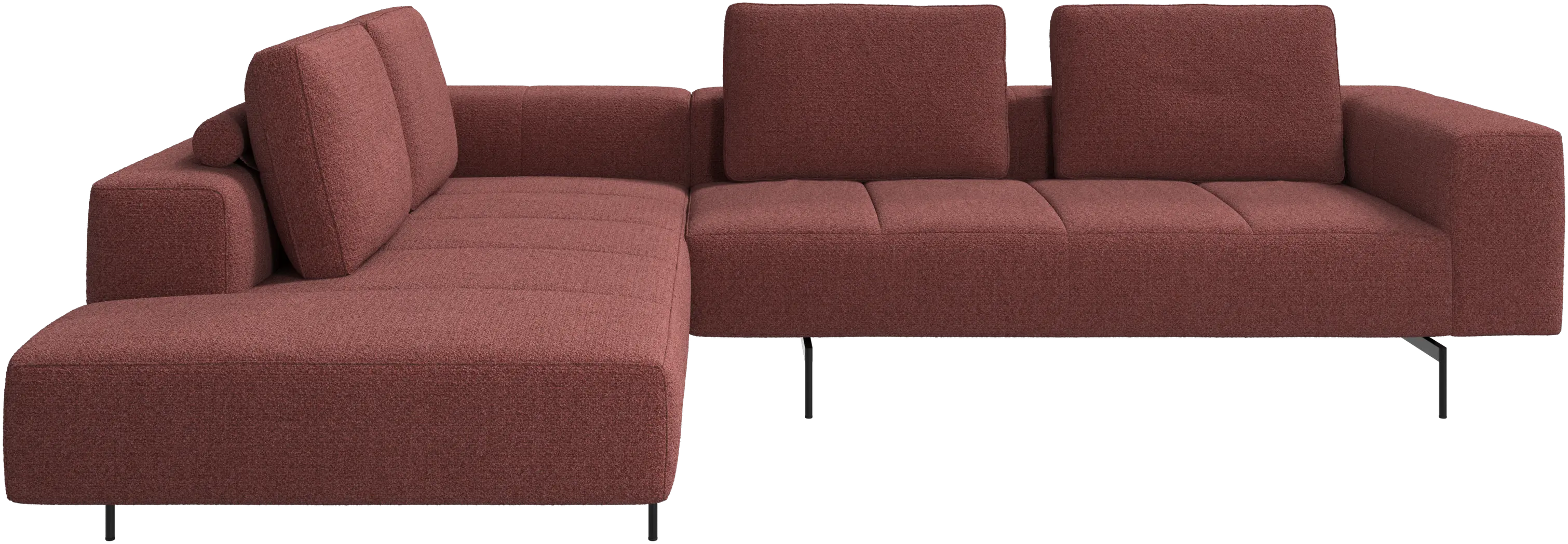 Amsterdam corner sofa with lounging unit