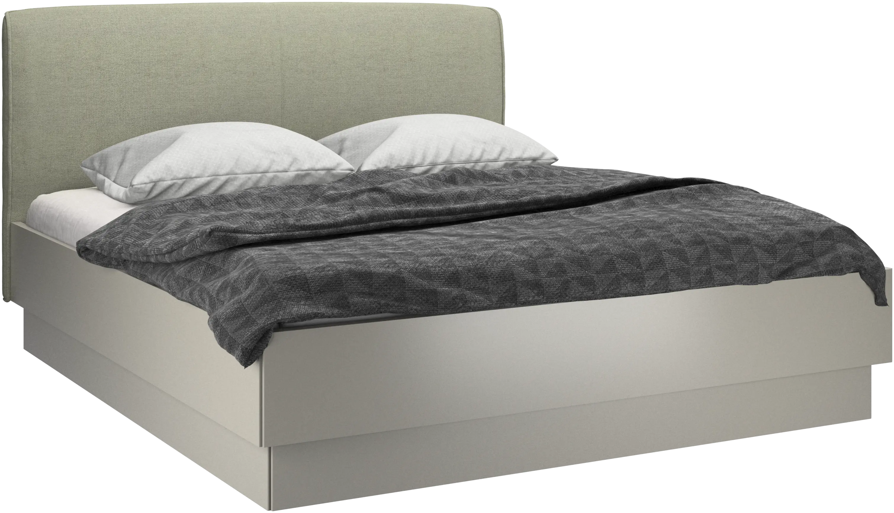 Houston, upholstered bed with storage