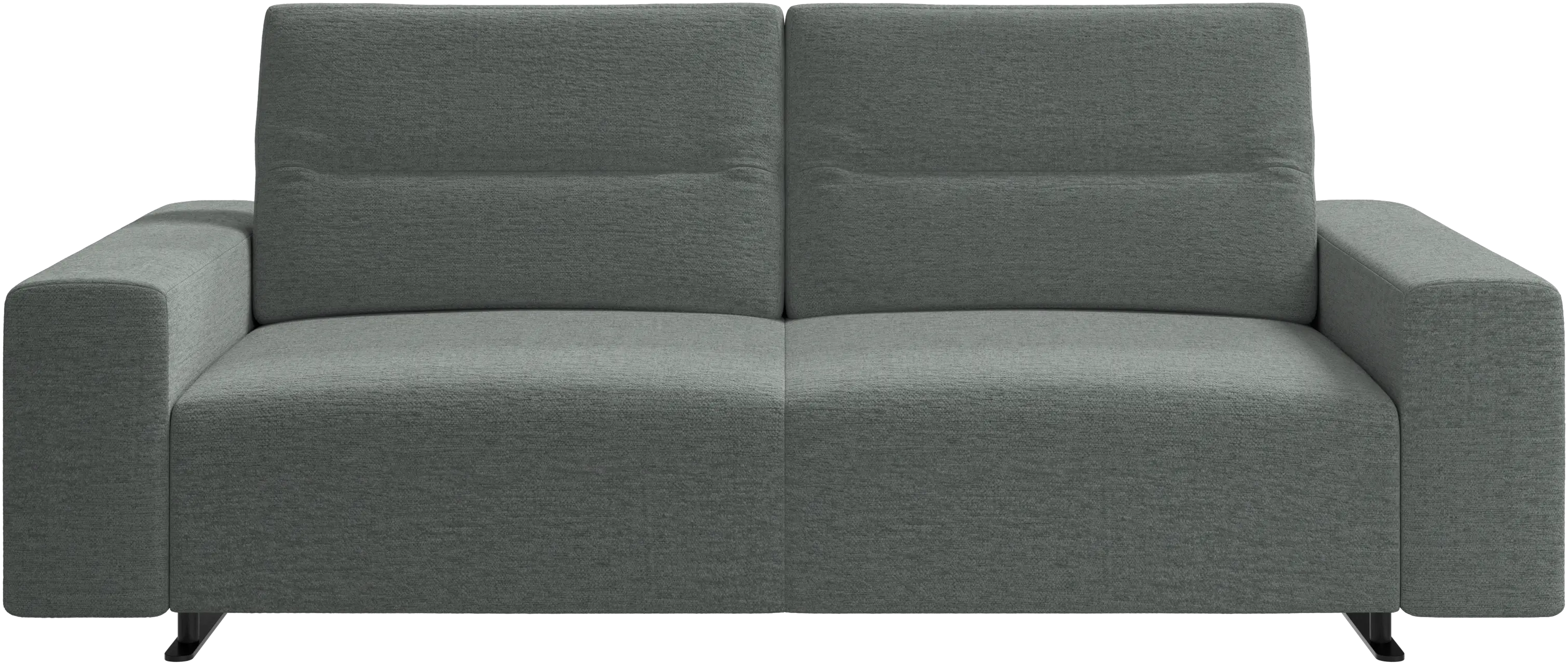 Hampton sofa with adjustable back and storage on the left side
