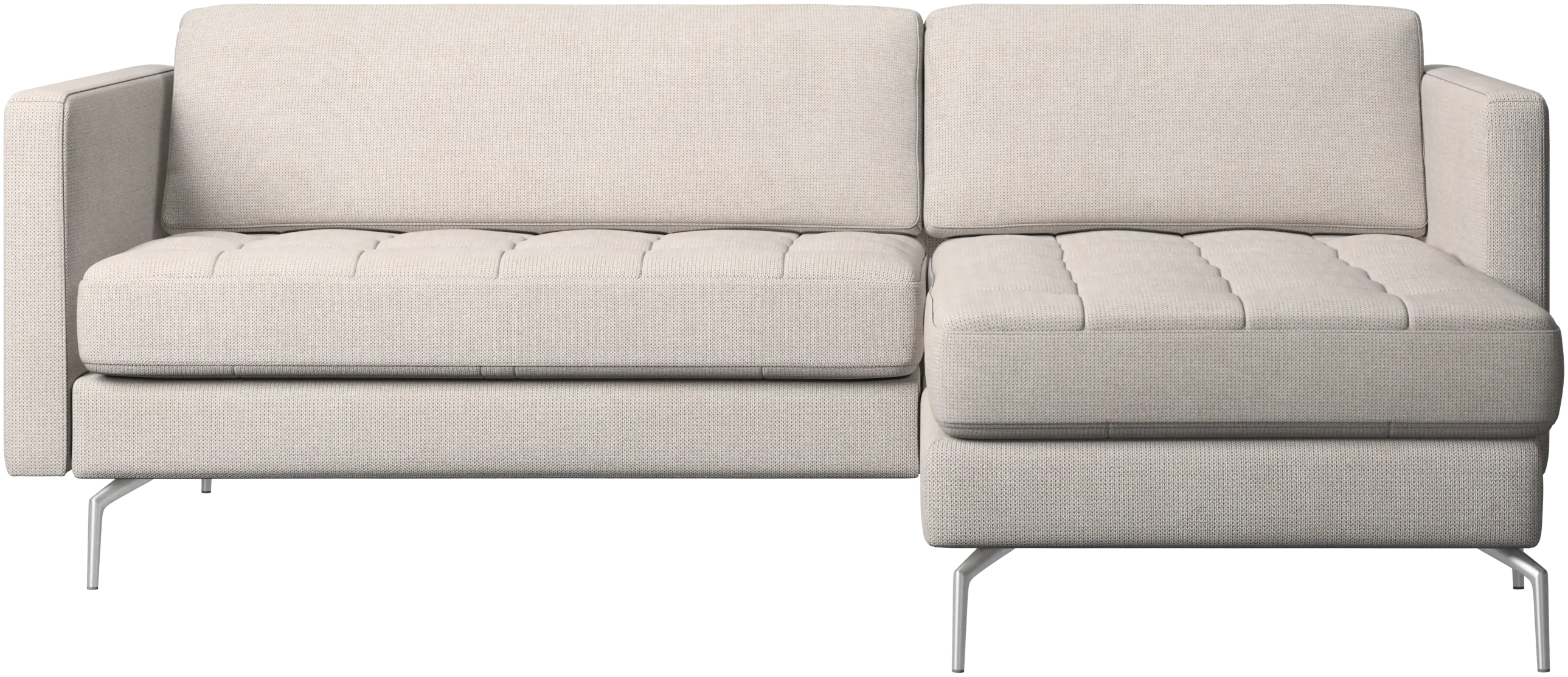 Osaka sofa with resting unit, tufted seat