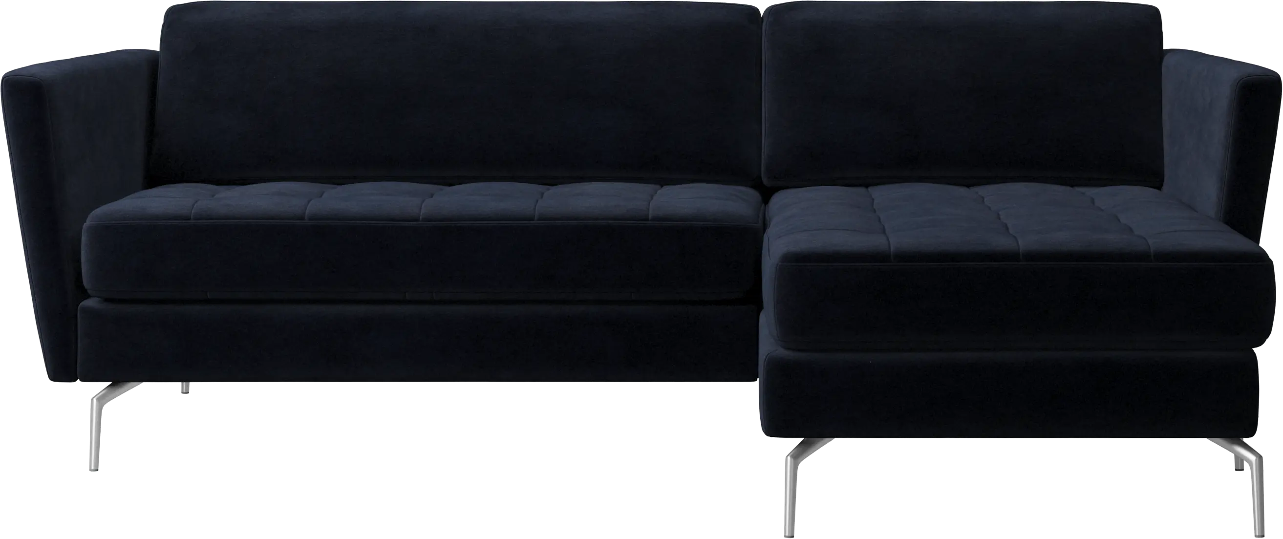 Osaka sofa with resting unit, tufted seat