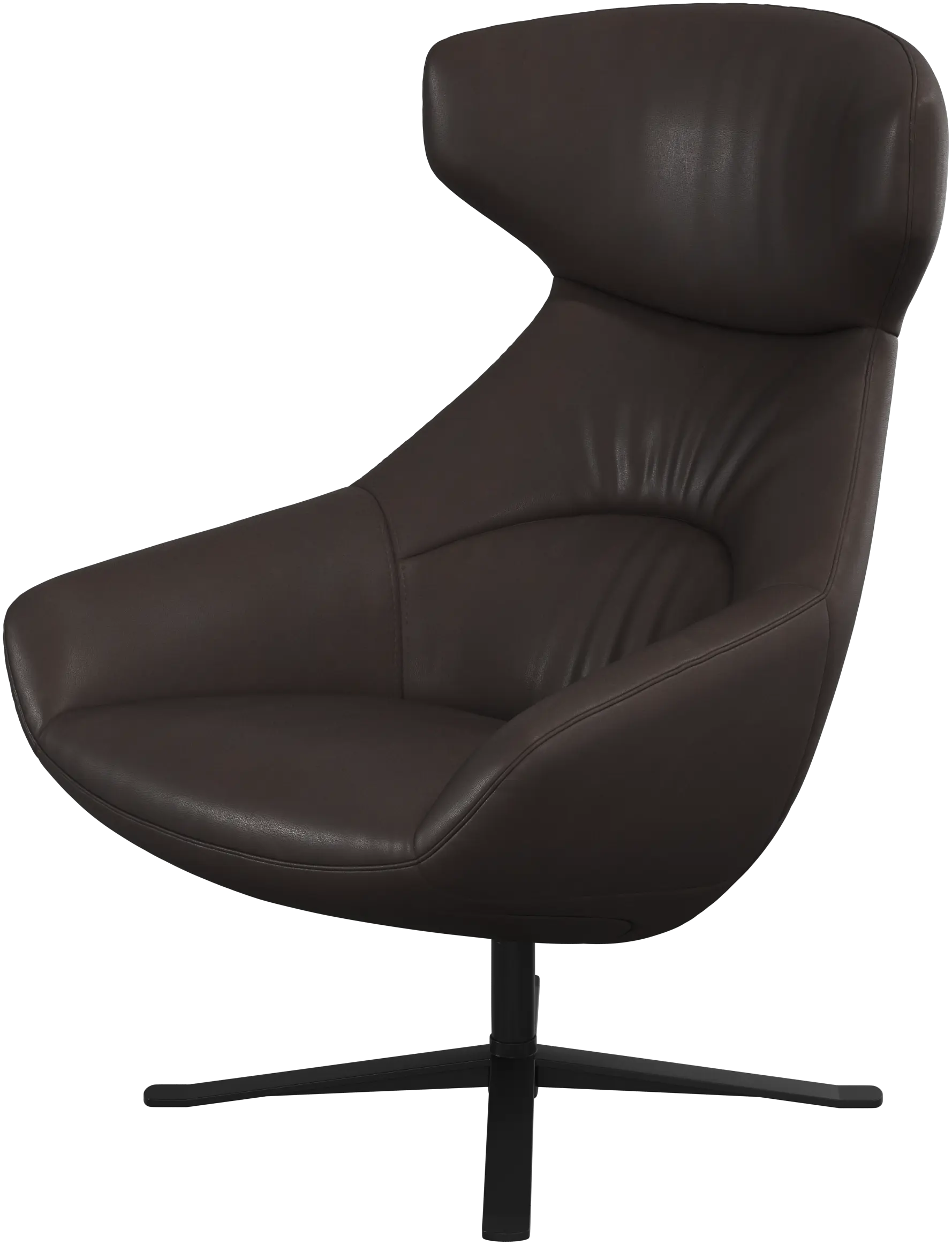 Porto chair with reclining back function and swivel base