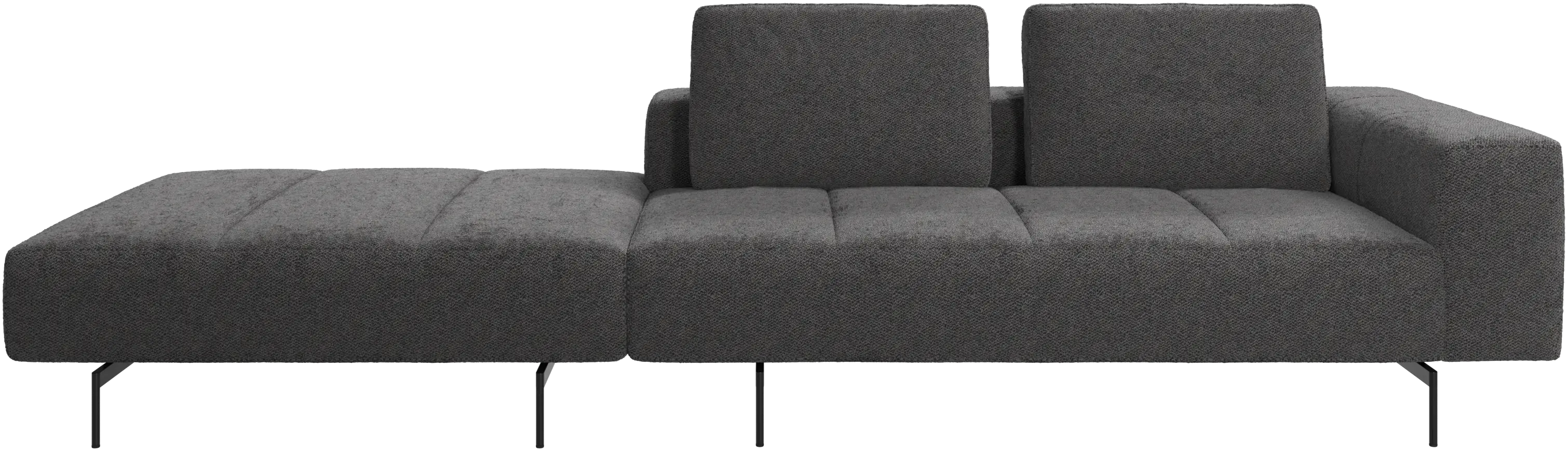 Amsterdam sofa with footstool on left side
