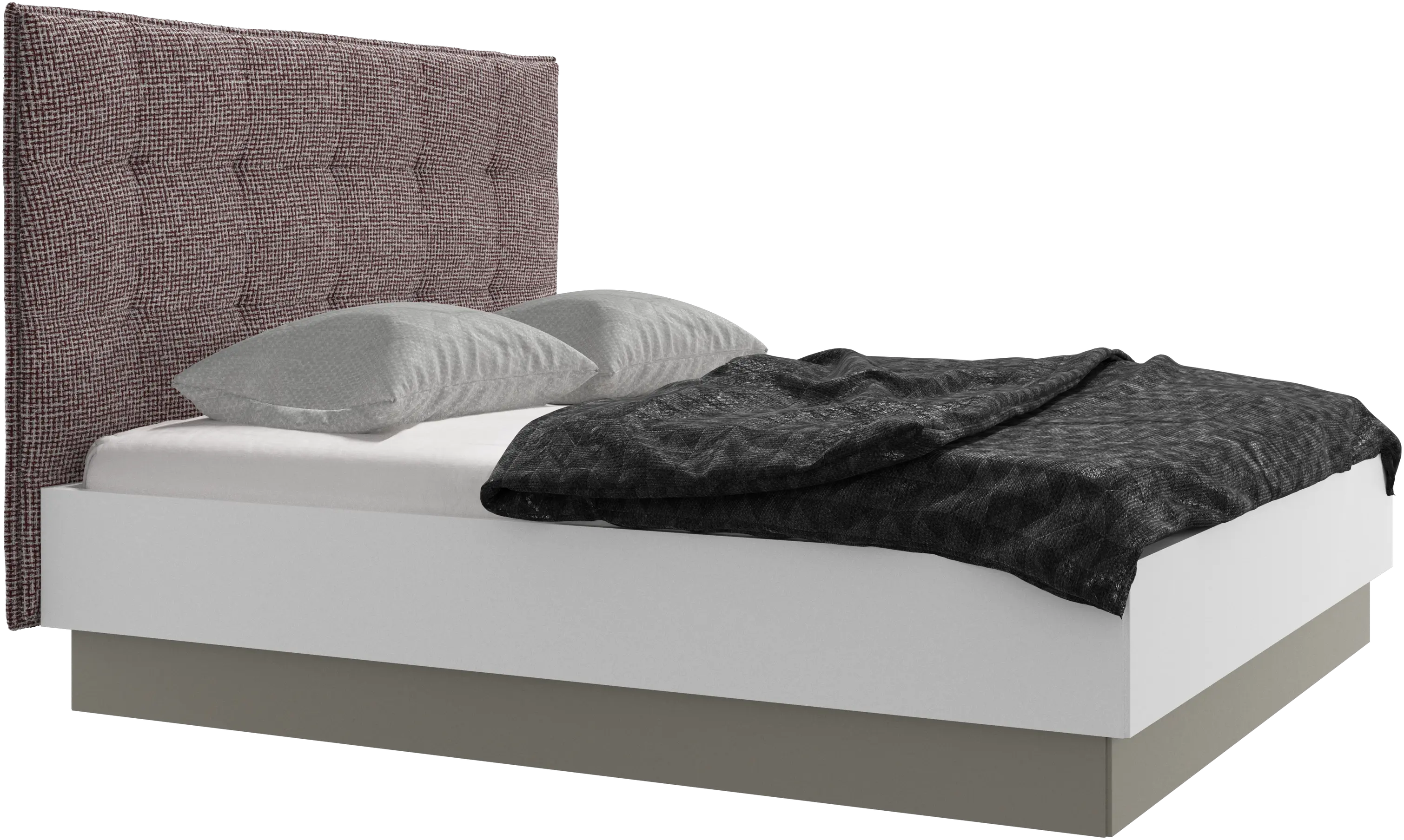 Lugano storage bed with lift-up frame and slats, excl. mattress