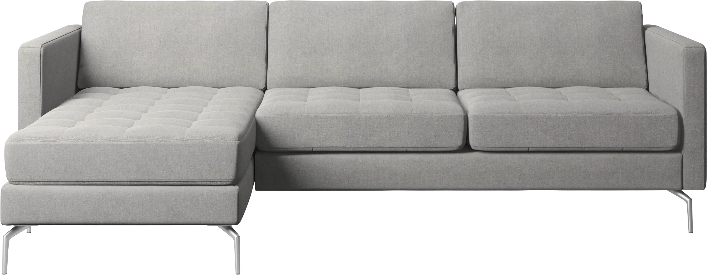 Osaka sofa with resting unit, tufted seat