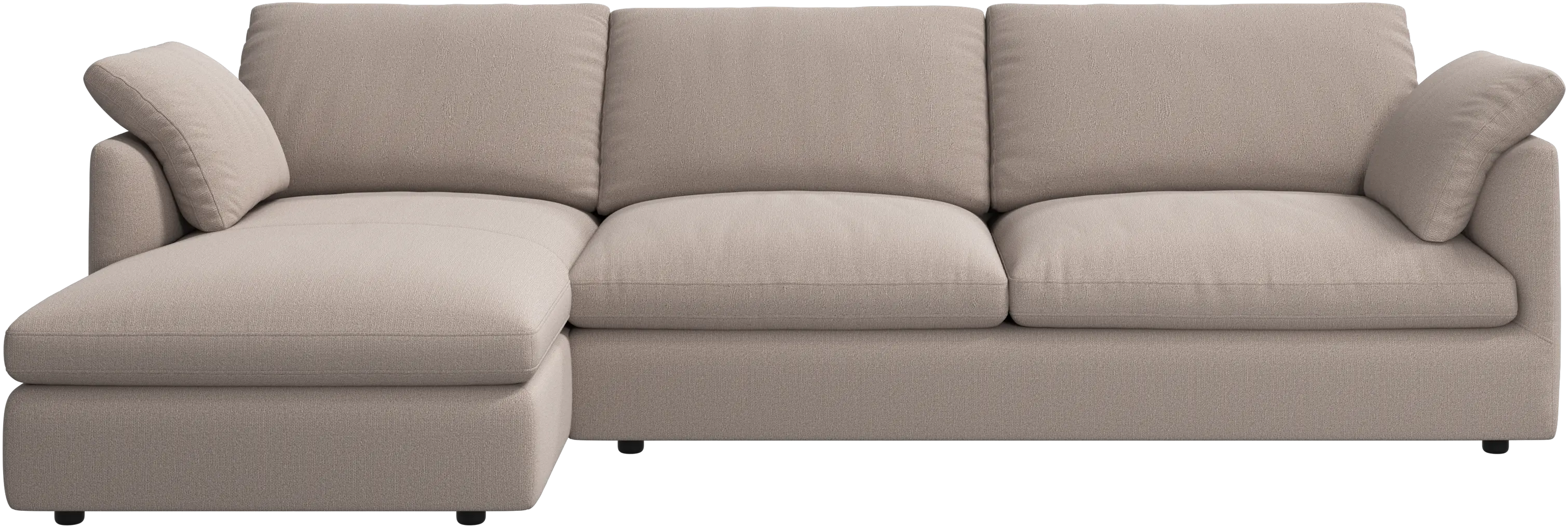 Milano sofa with chaise longue left