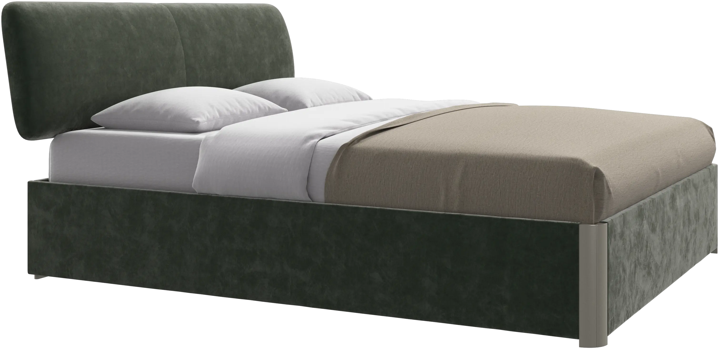 Element bed, bed-mounted headboard, with slats, excl. mattress