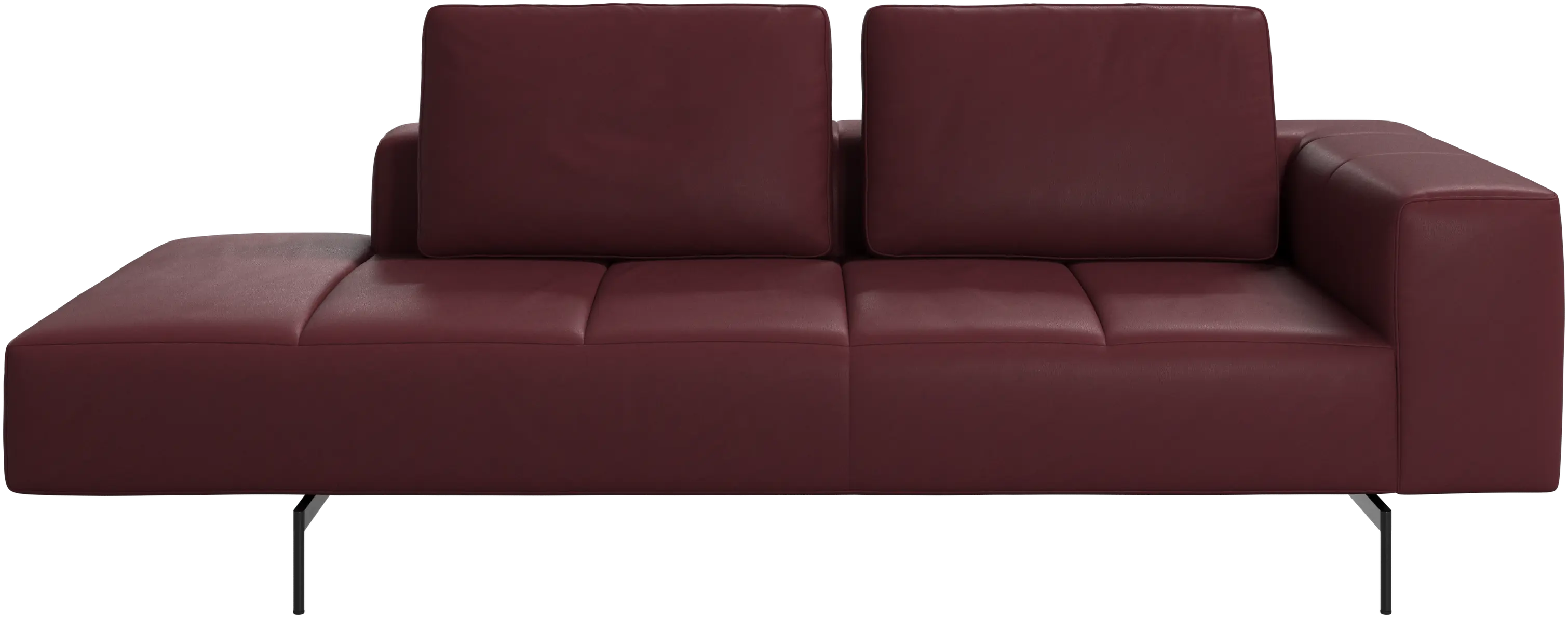 Amsterdam resting module for sofa, armrest right, open end left