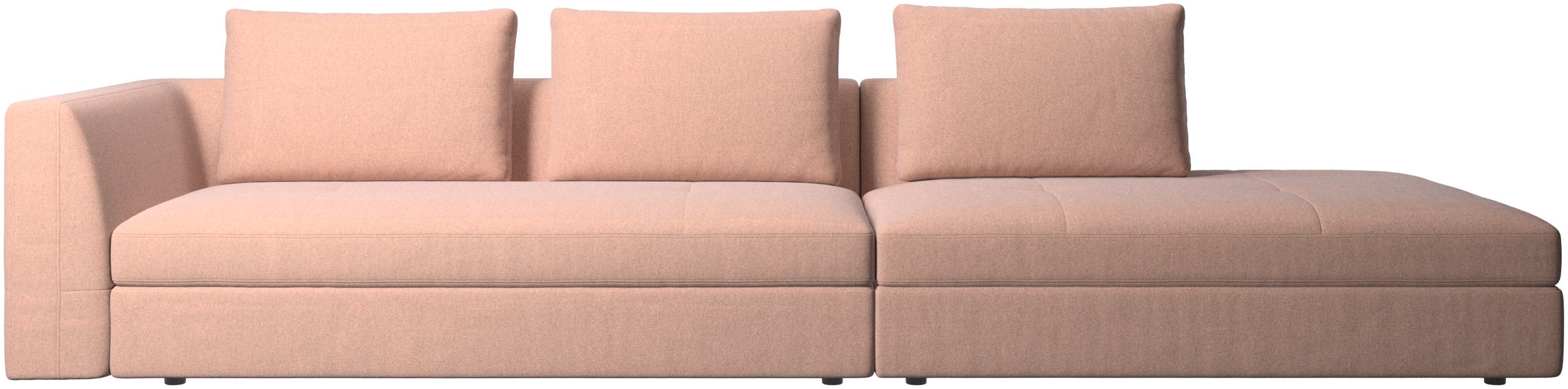 Bergamo L型沙發，含休閒躺臥模組