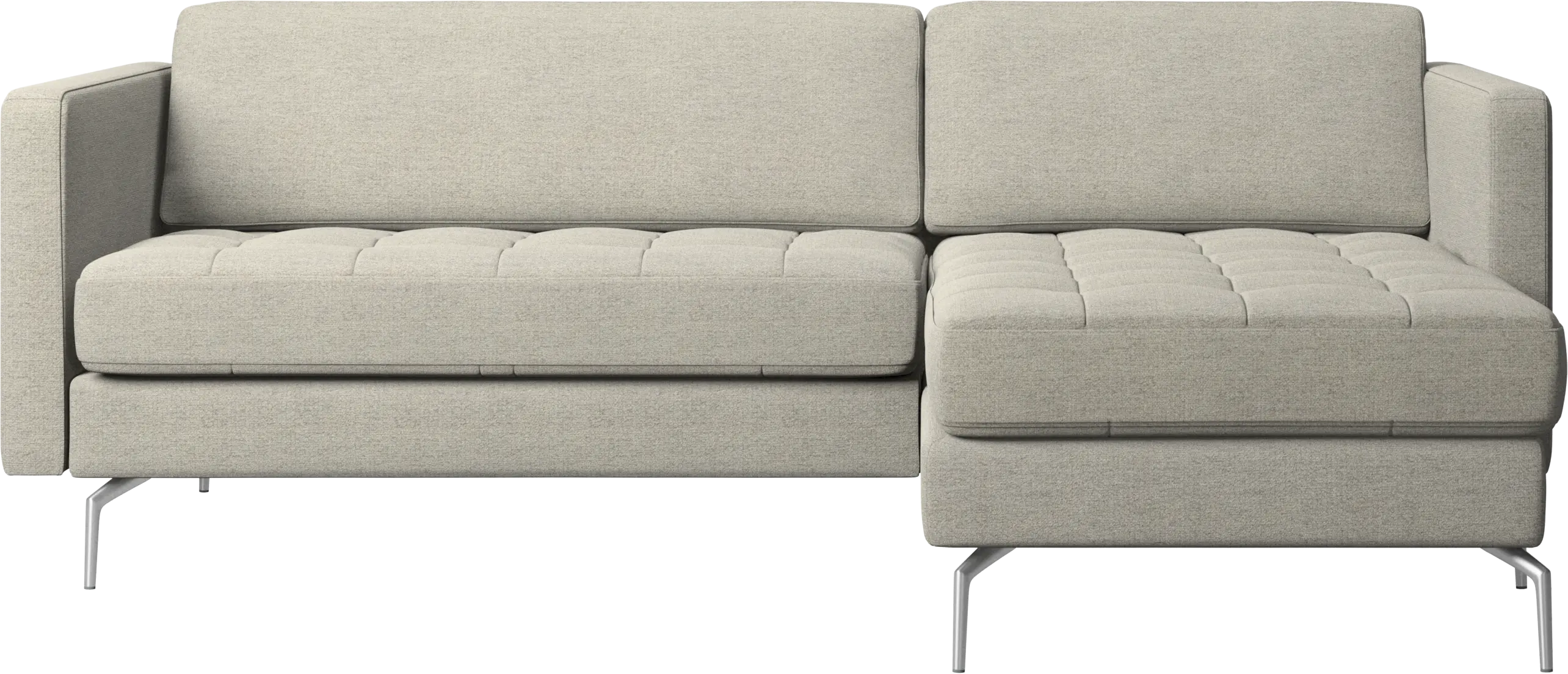 Osaka sofa with resting unit, tufted seat