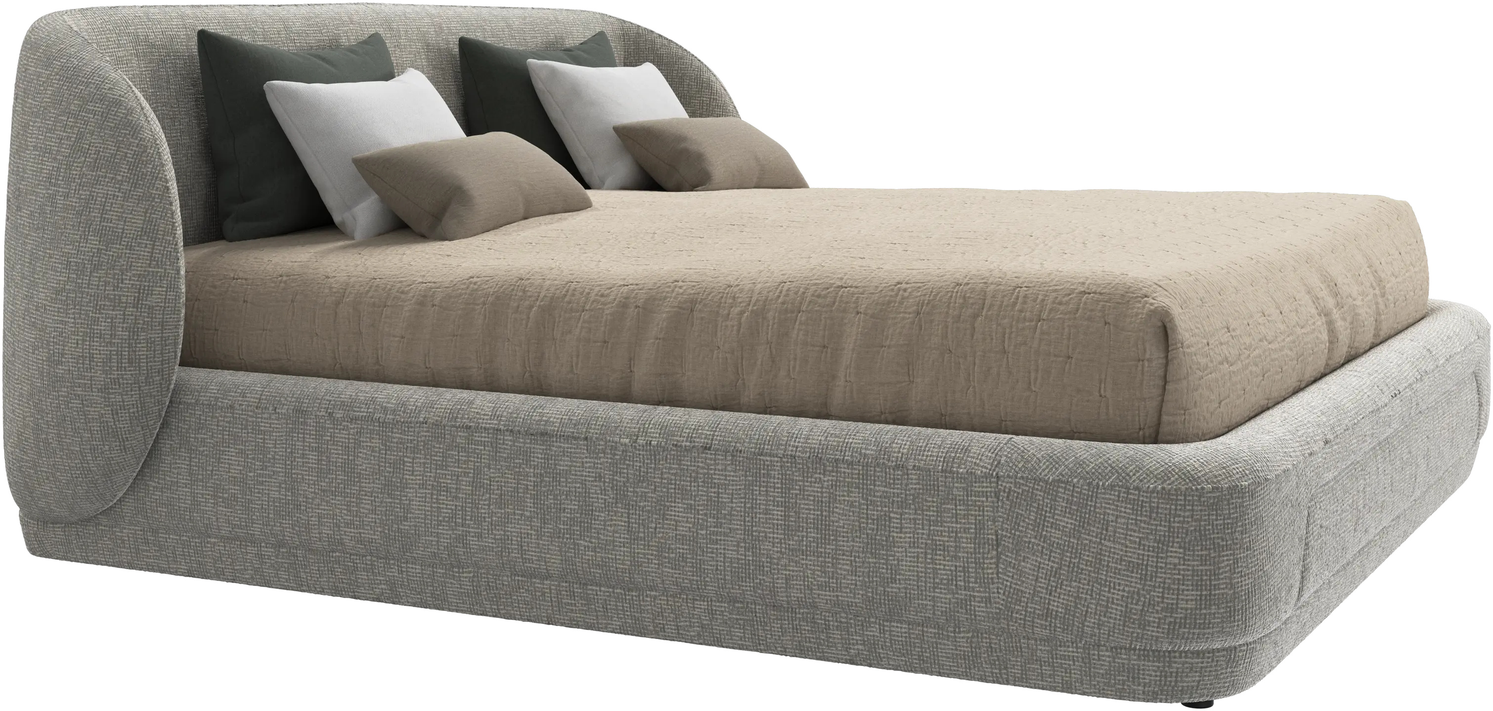 Bolzano bed with slats  - W180xL200cm