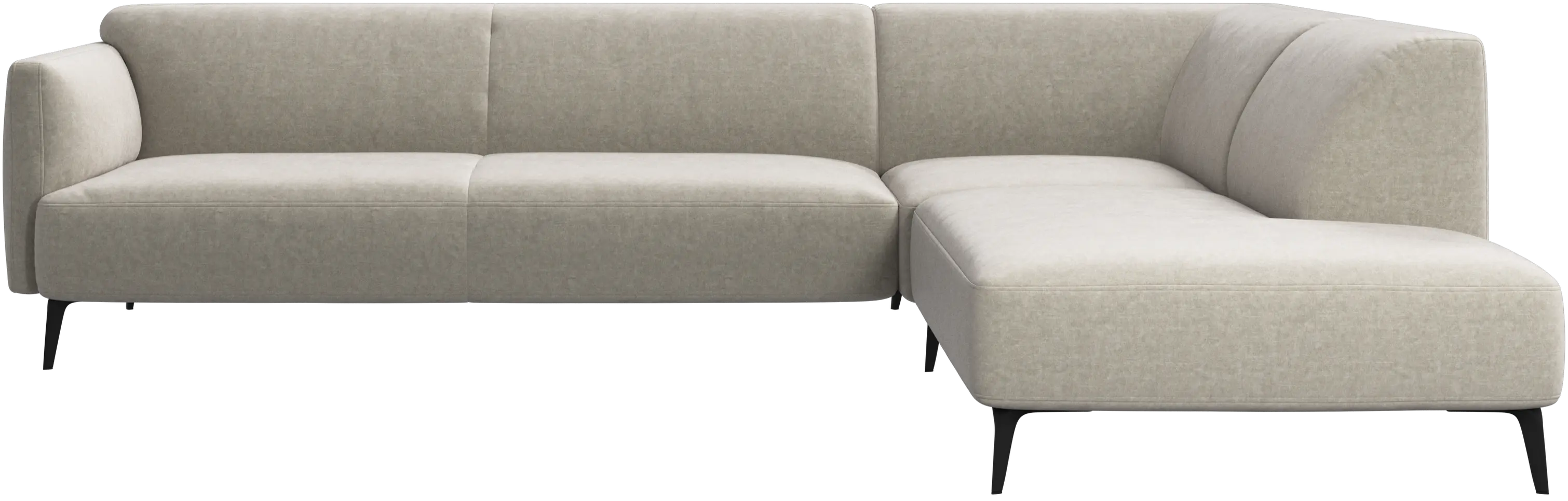 Modena corner sofa with lounging unit
