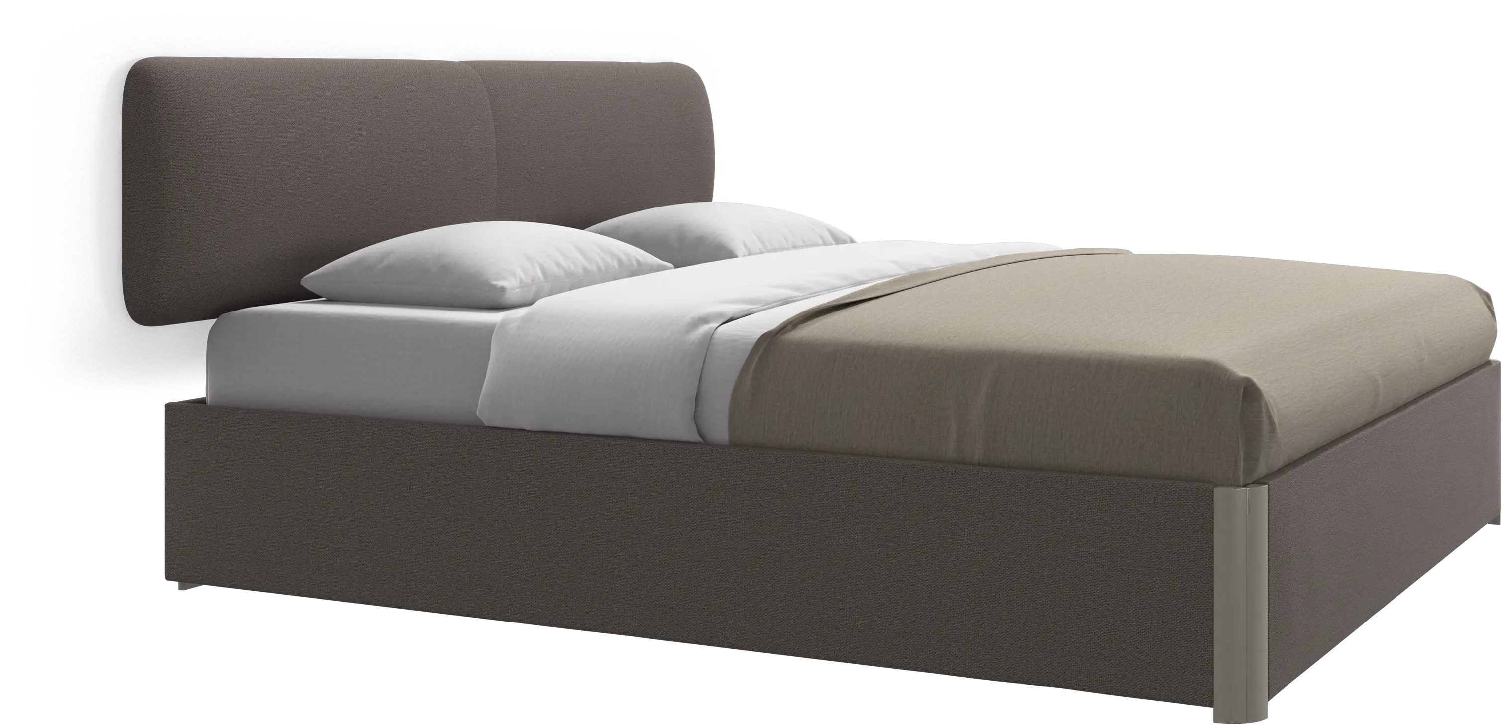 Element bed, wall-mounted headboard, with slats, excl. mattress